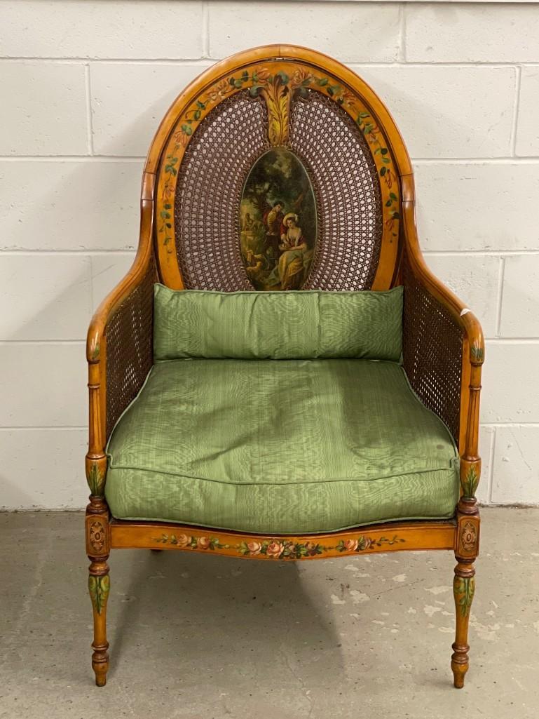 Continental Adams-style Decorated Armchair (1 of 8)