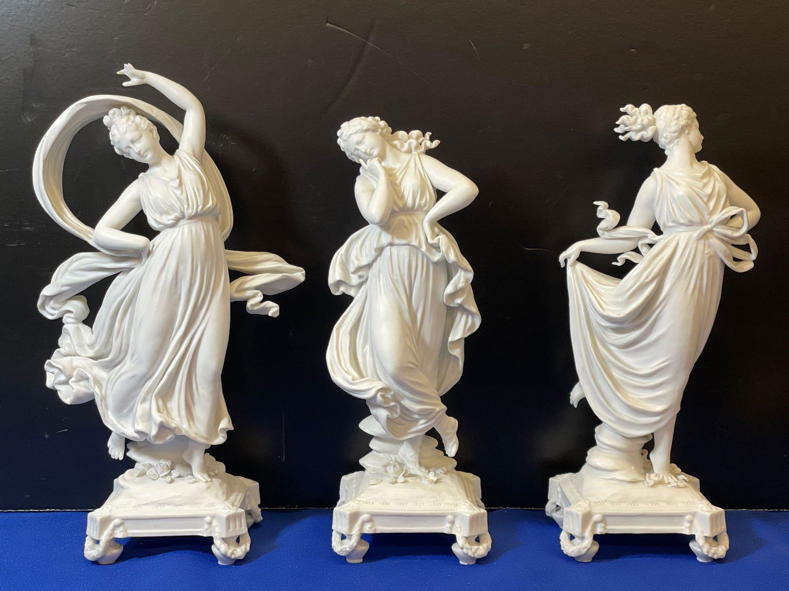 Three Parian Porcelain Dancing Women (1 of 5)
