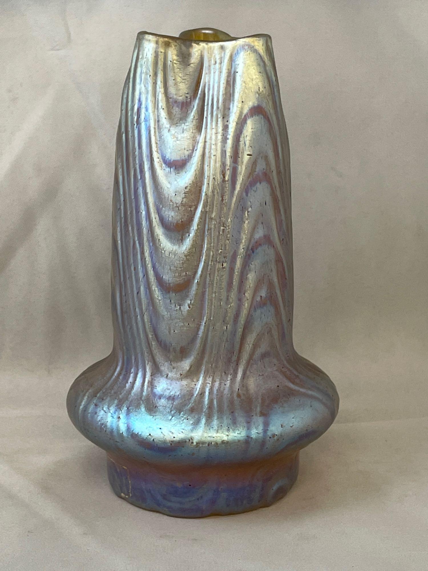 Attributed Tiffany Favrile Glass Vase (1 of 5)