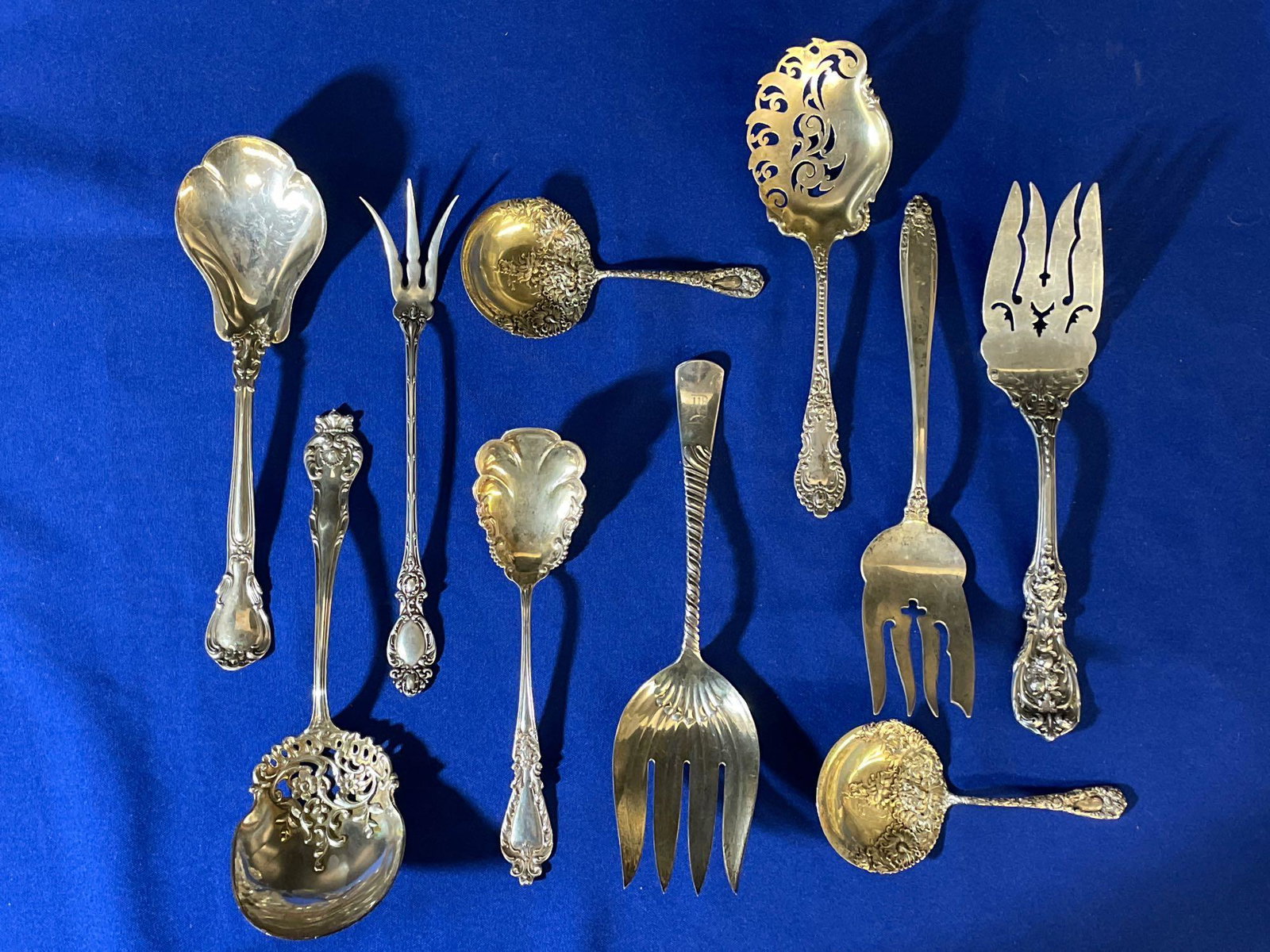 Ten Sterling Silver Serving Pieces (1 of 5)