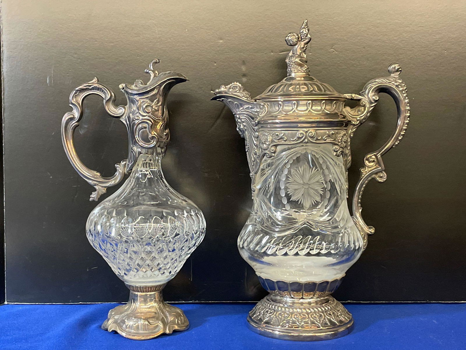 Two Topazio Silver-Plated Claret Jugs (1 of 6)