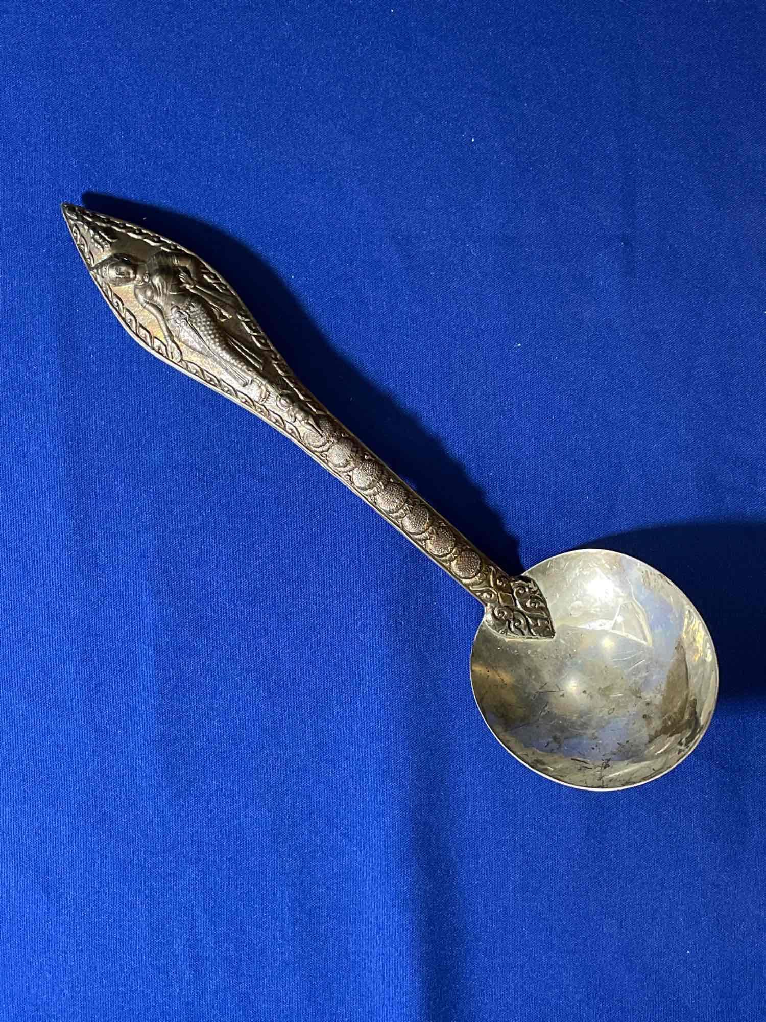 Southeast Asian Figural Silver Ladle (1 of 4)