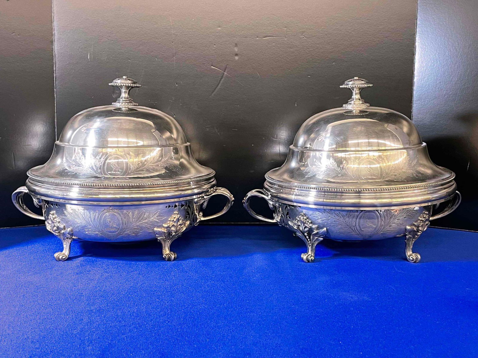 Pair of 19th C. Christofle Silver-Plated Warmers (1 of 12)