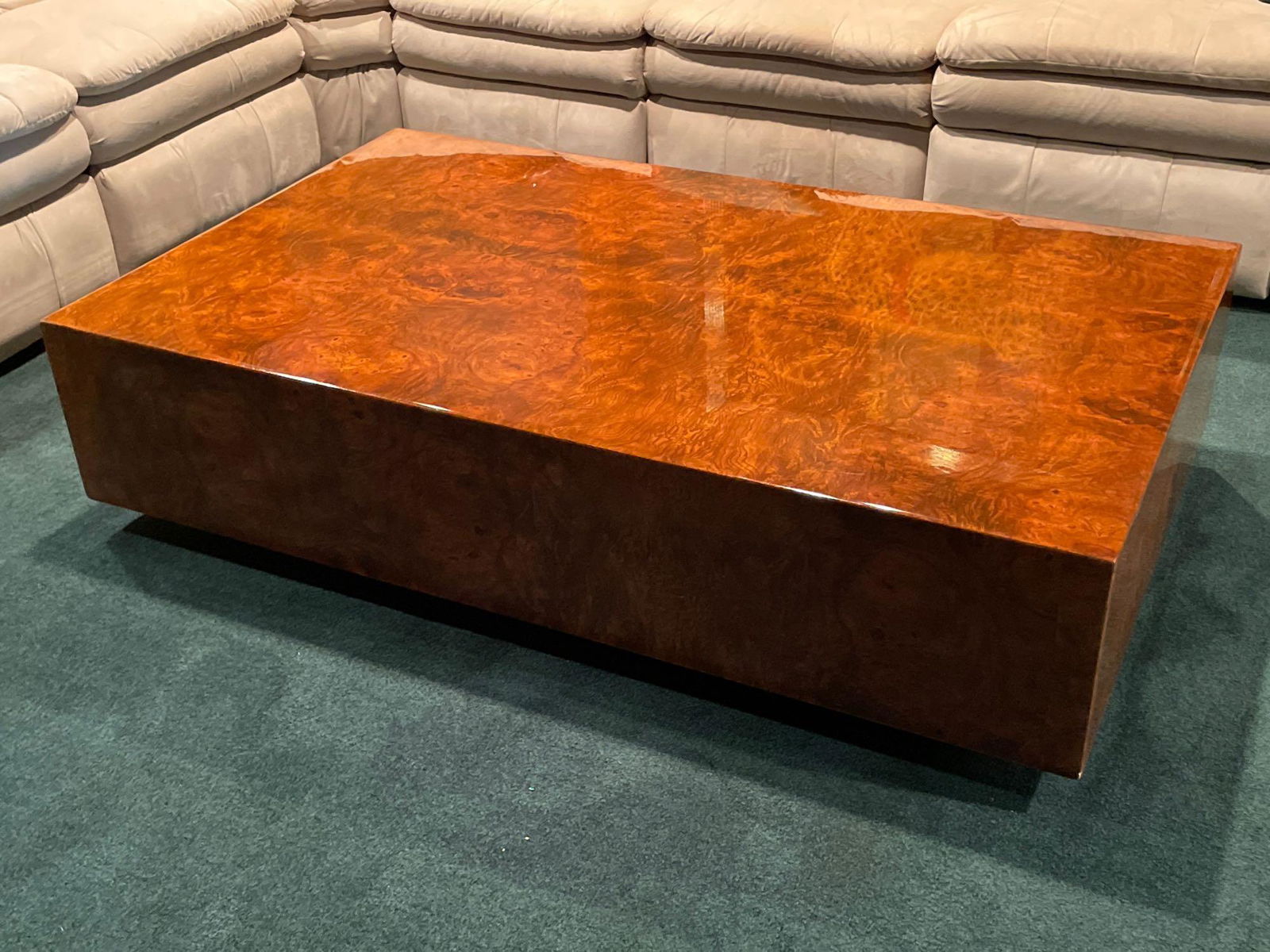 Modern Design Burlwood Coffee Table (1 of 8)