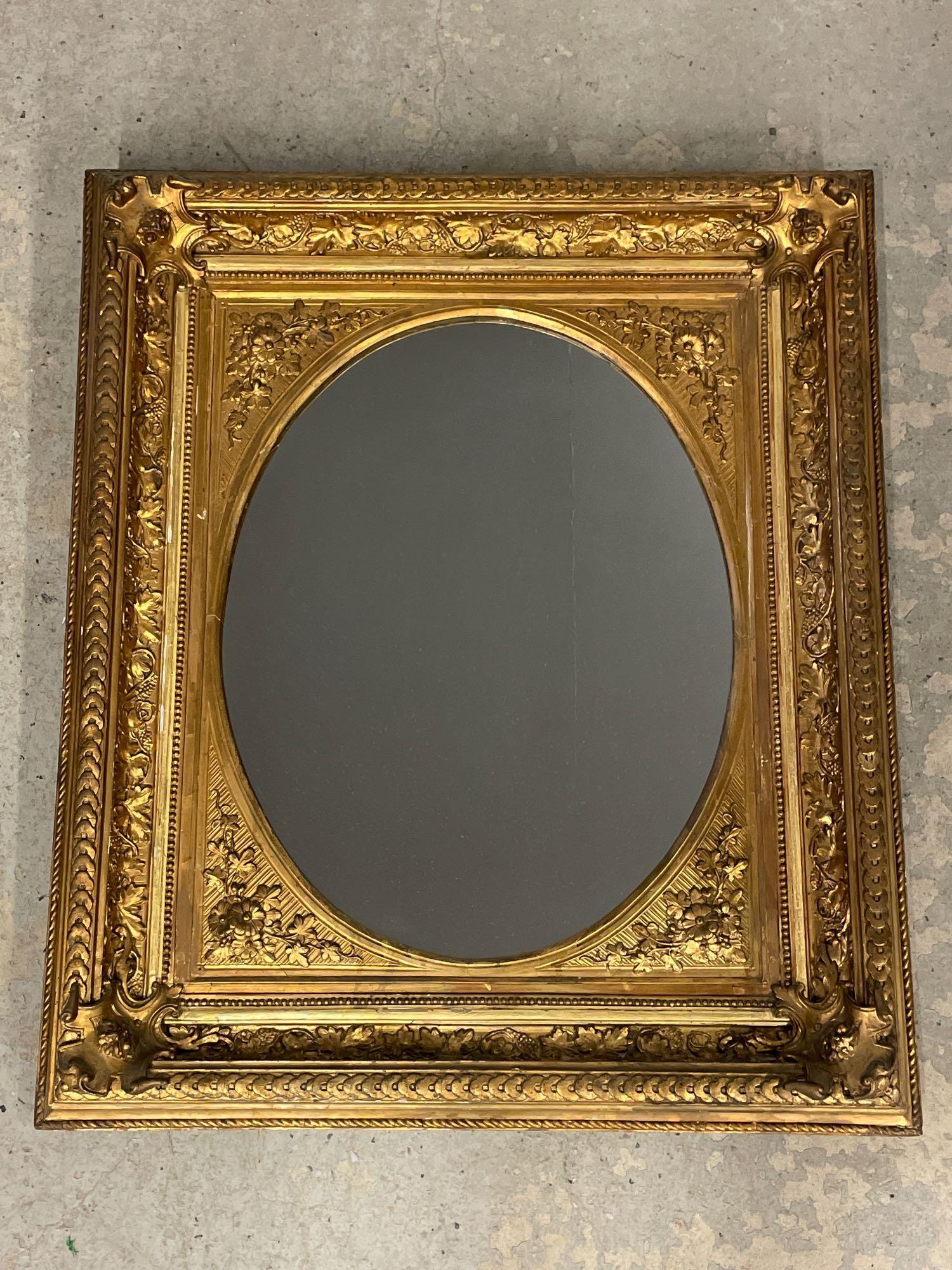 Victorian Gilt and Gesso Wall Mirror (1 of 4)