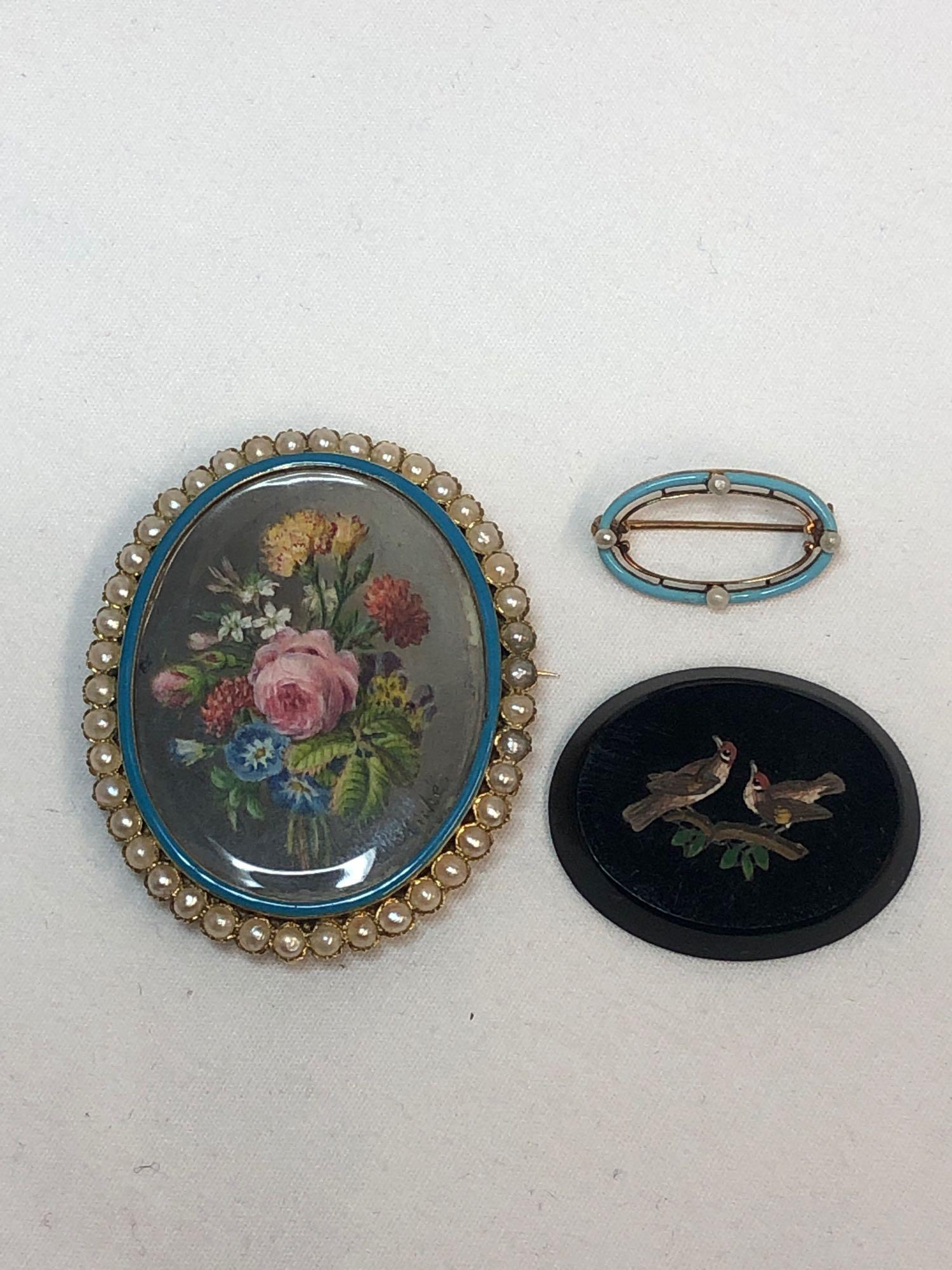 Antique Brooches & Micro Mosaic (1 of 8)