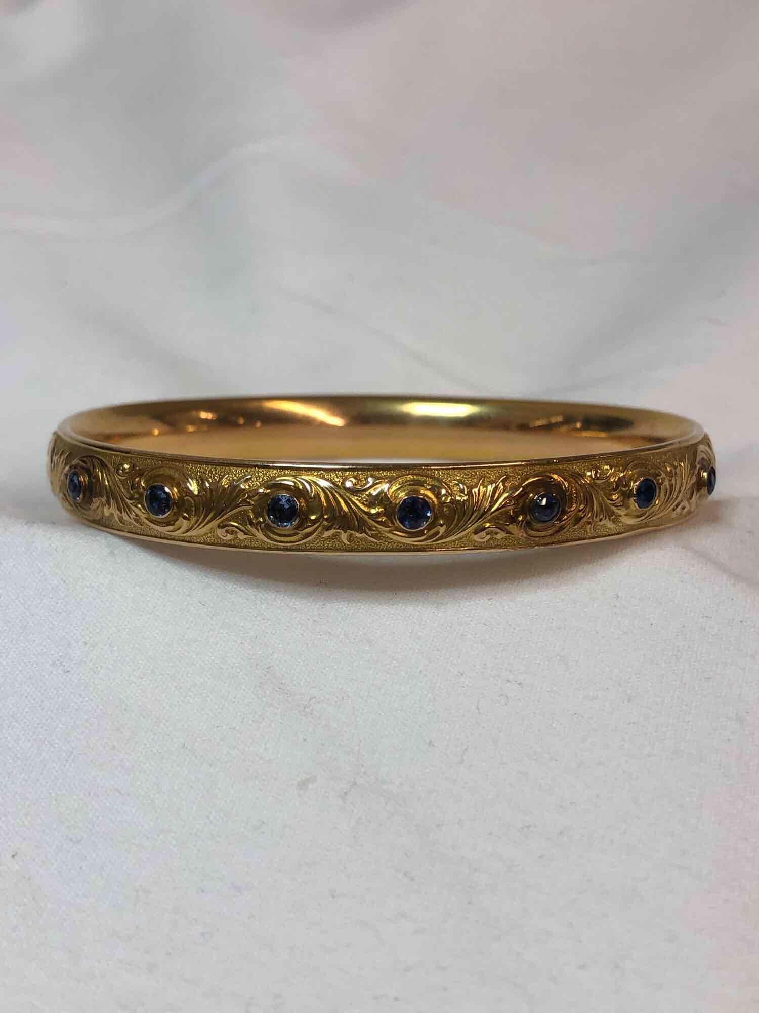 Sapphire Bangle Bracelet (1 of 6)