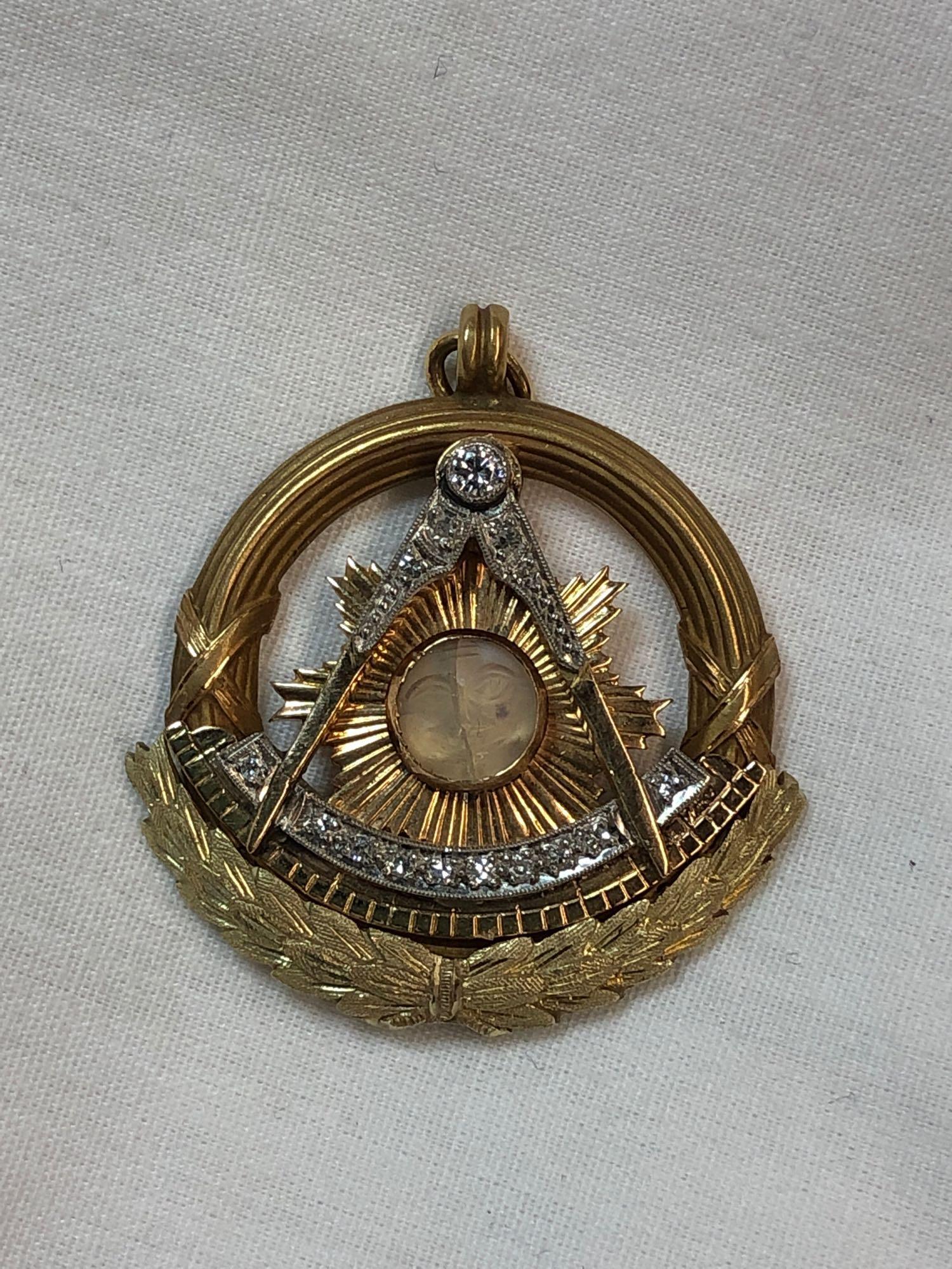 Gold & Diamond Masonic Pendant (1 of 4)