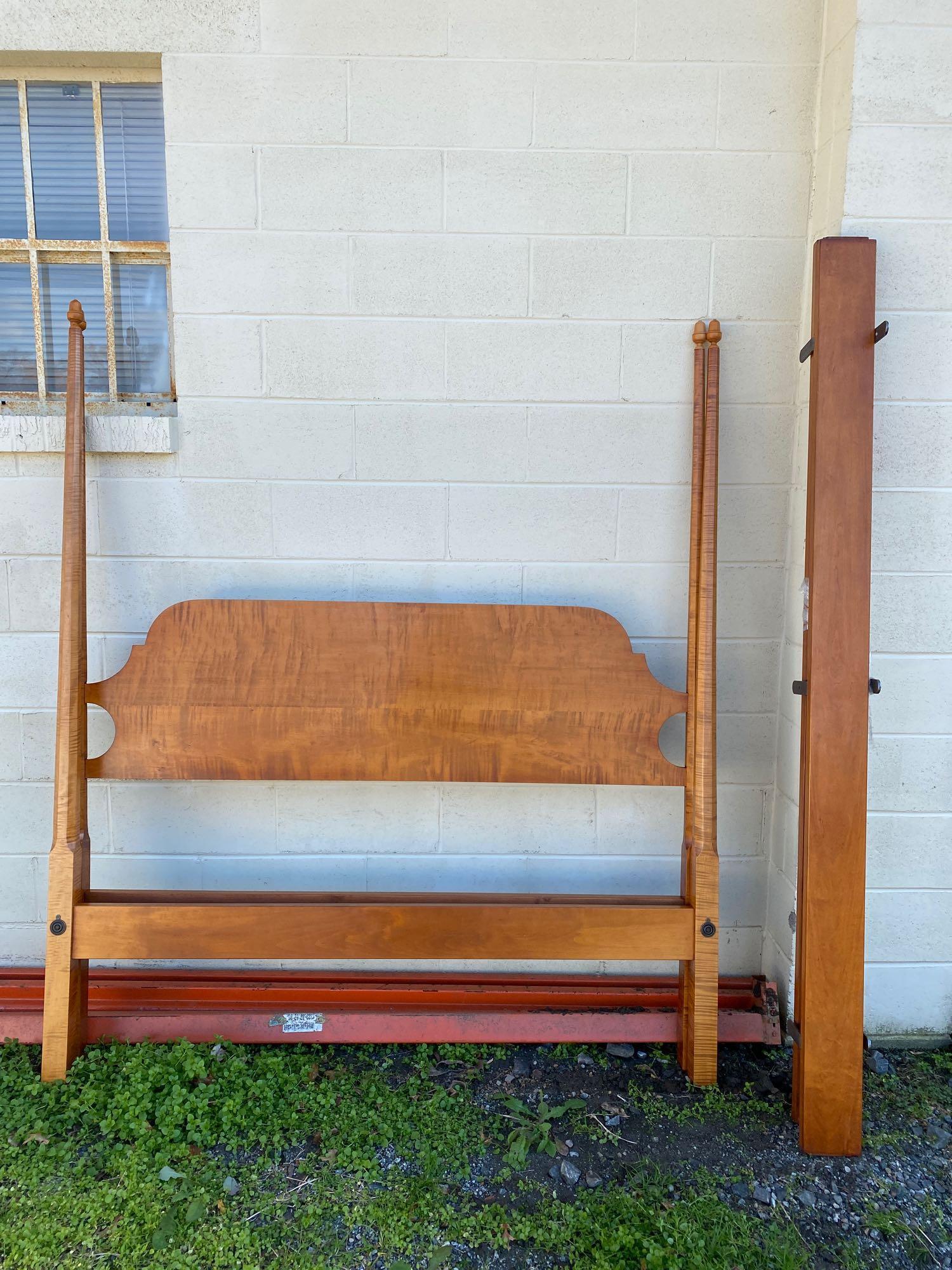 Eldred Wheeler Tiger Maple Bed (1 of 4)