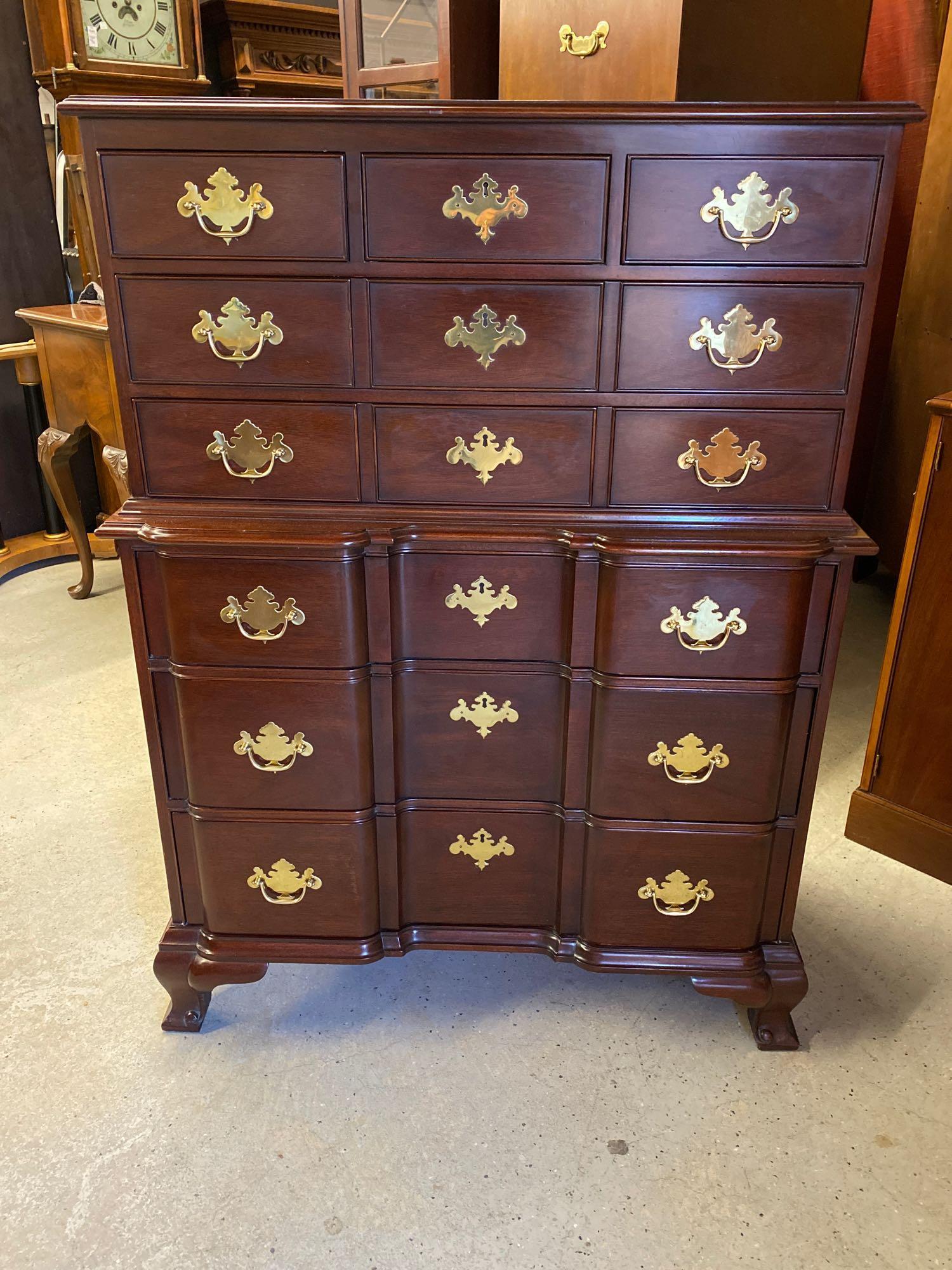 Kindel Mahogany Tall Chest-on-Chest (1 of 6)
