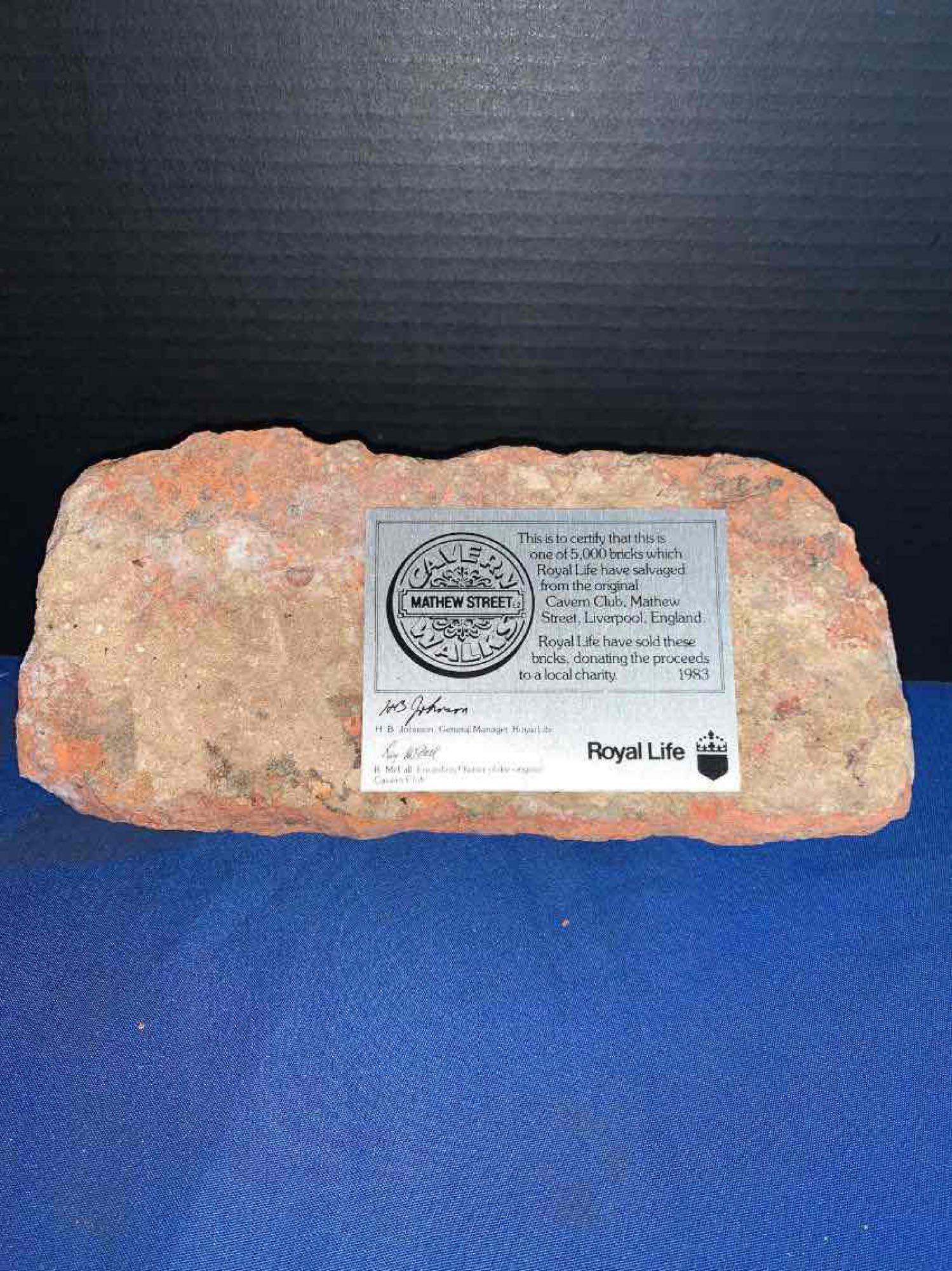 Certified Cavern Club Brick (1 of 3)