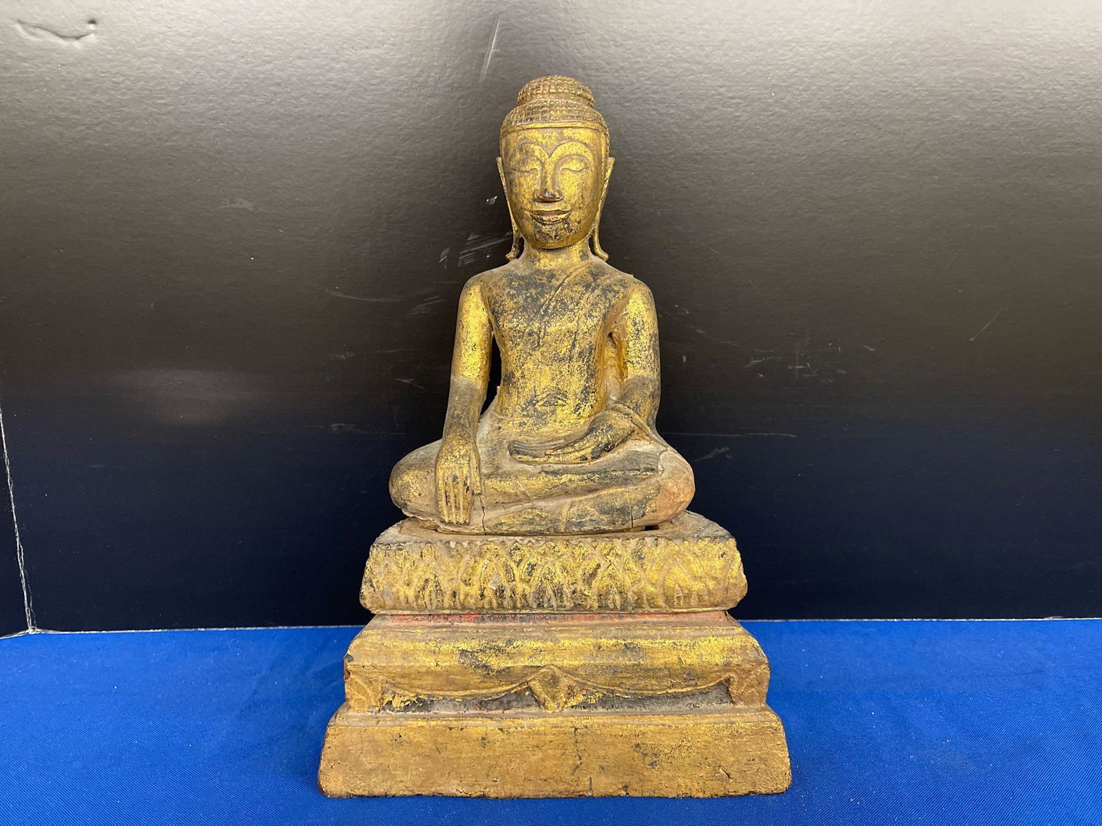 Gilded Wooden Buddha (1 of 4)
