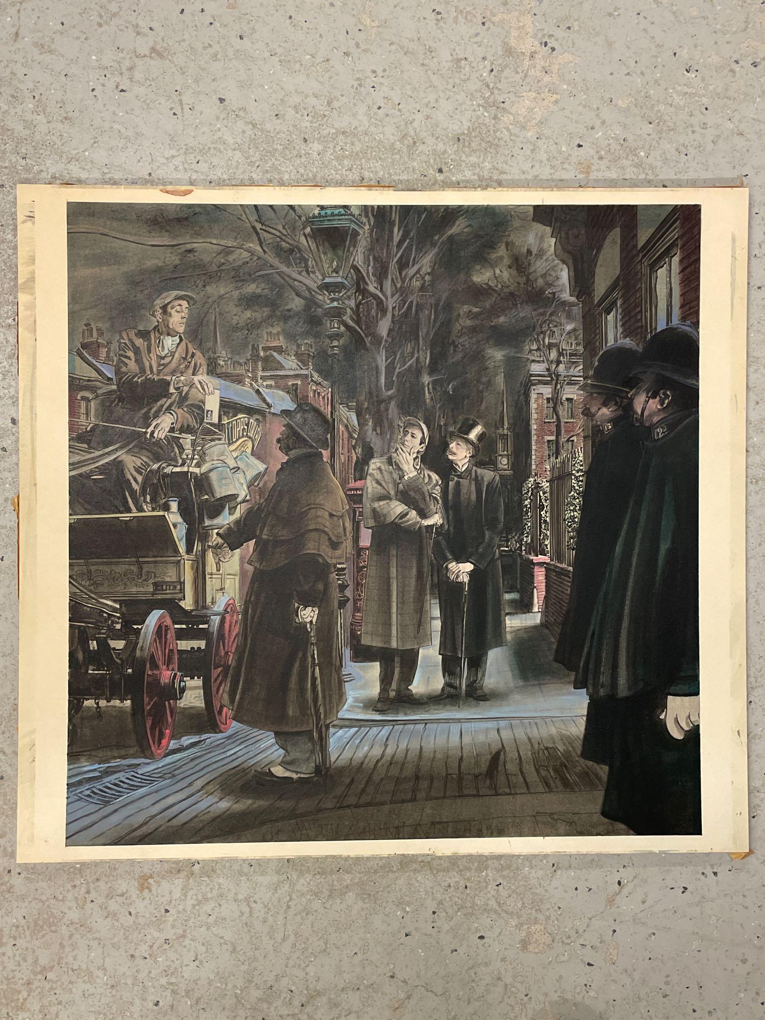 Attrib. Robert Fawcett. Watercolor, Illustration (1 of 5)