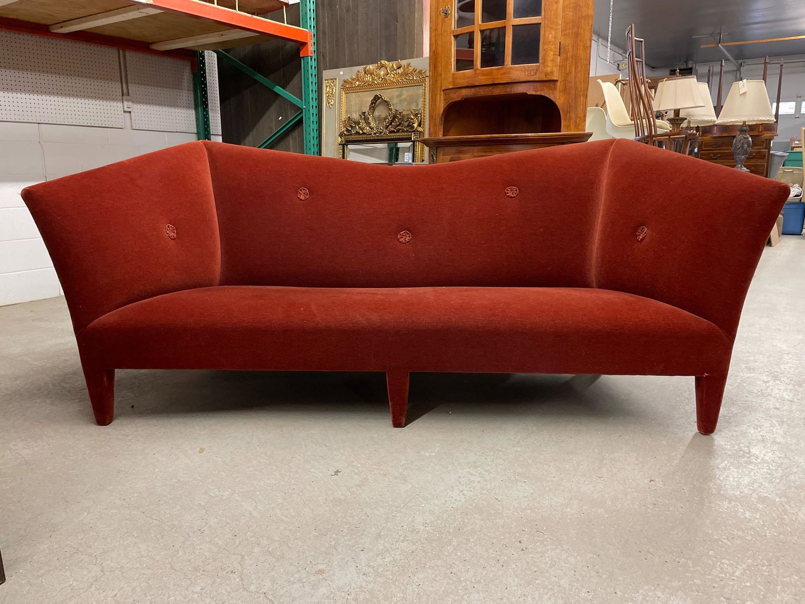 Donghia Modern Mohair Upholstered Sofa (1 of 6)