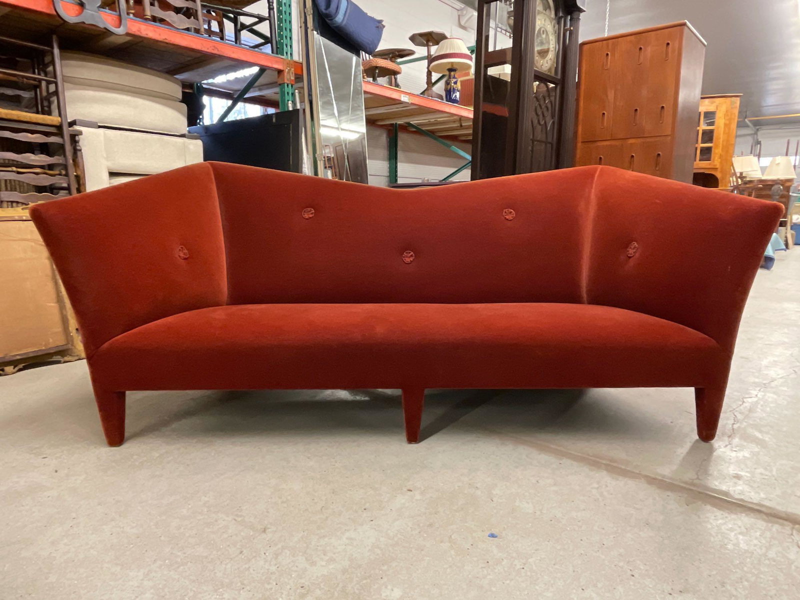 Donghia Modern Mohair Upholstered Sofa (1 of 7)