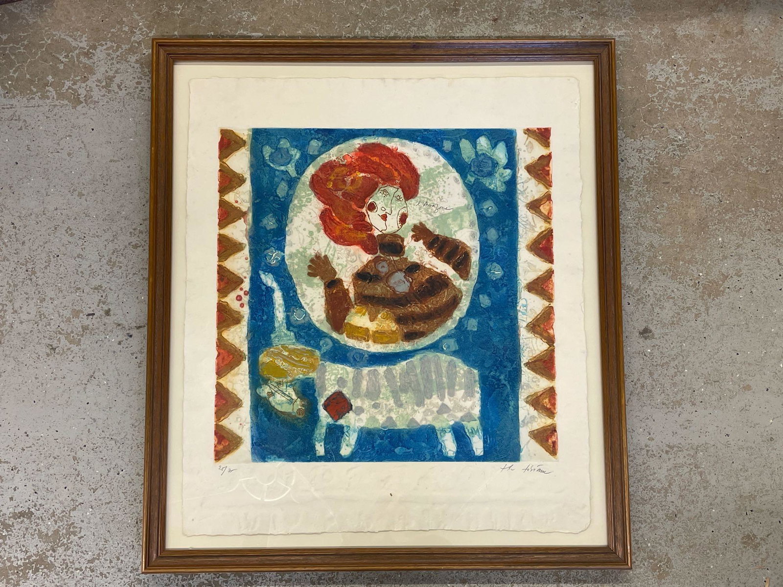 Theo Tobiasse. Mixed Media Print, L'Amzaone (1 of 4)