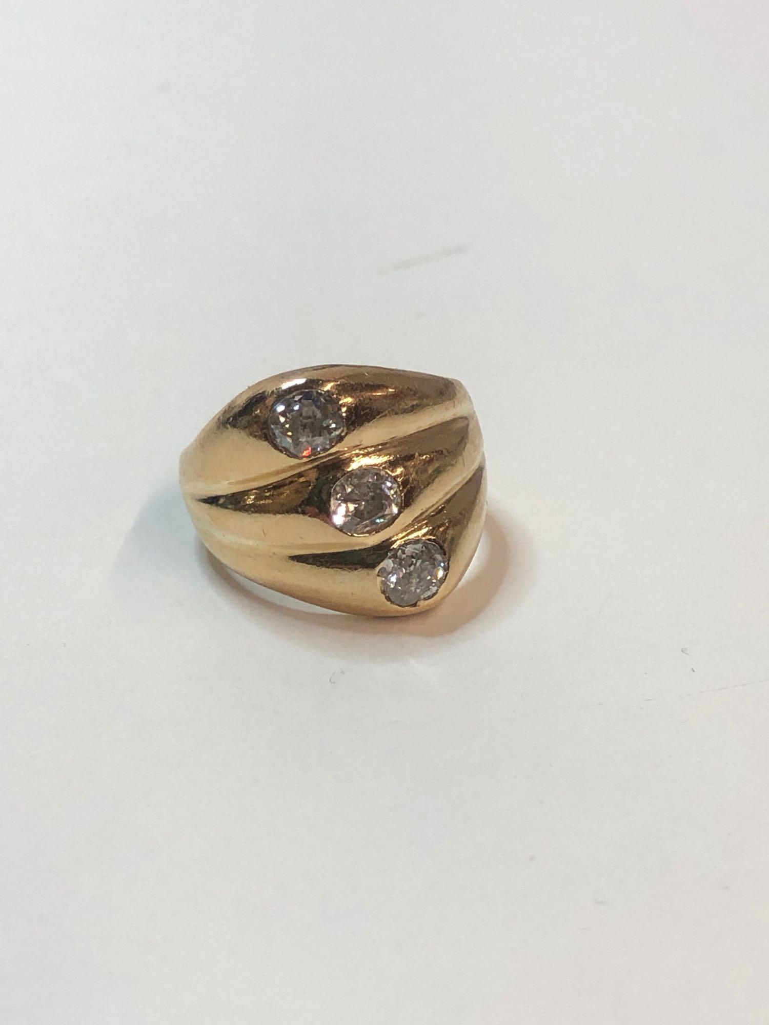 14K Diamond Pinky Ring (1 of 8)