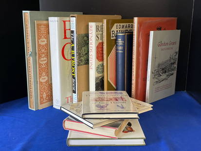 Twelve Books on Engravers and Illustrators: A grouping of twelve books on engravers and illustrators to include George Bellows, Eric Gill, A.B. Frost, Reynolds Stone, Edward Bawden, Edward A. Wilson, Heath Robinson, etc.