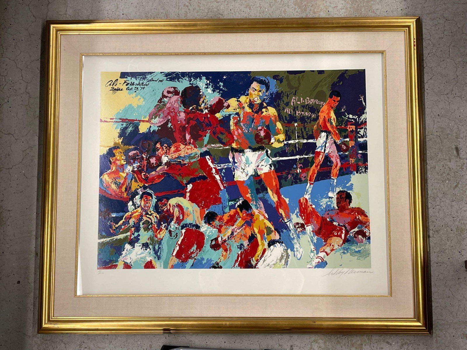 LeRoy Neiman. Serigraph, Homage to Ali (1 of 5)