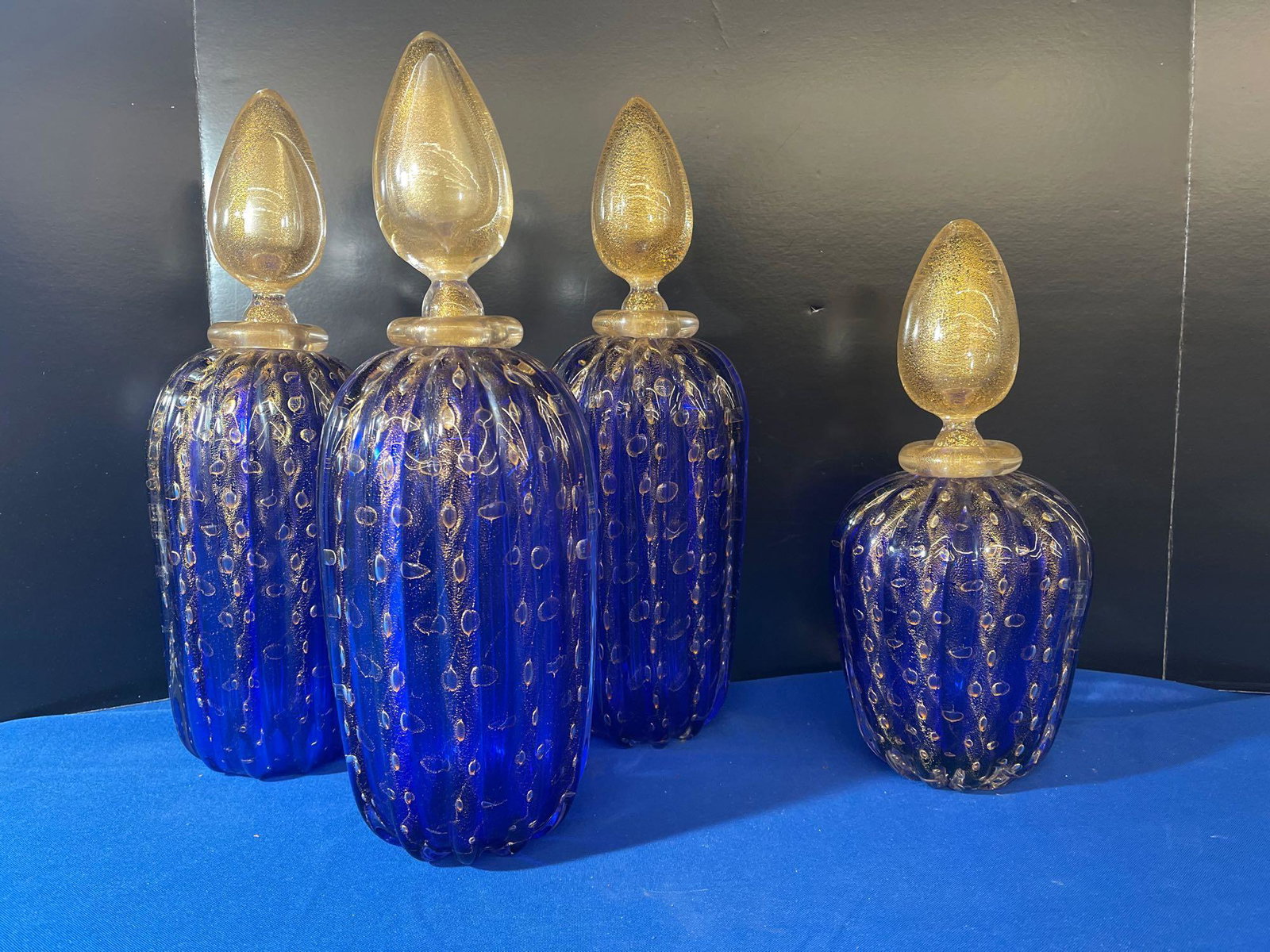 Four Gambaro Poggi Murano Decanters (1 of 6)