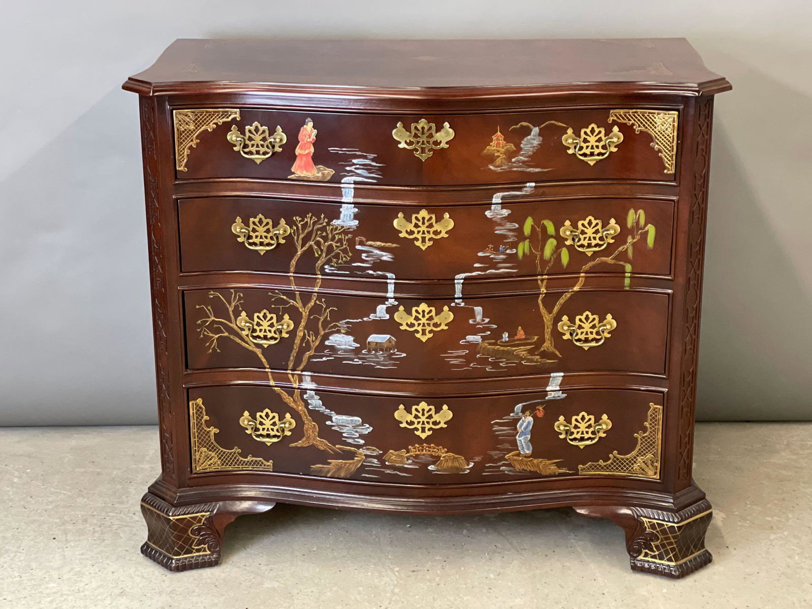 Bernhardt Chinoiserie Decorated Chest (1 of 5)