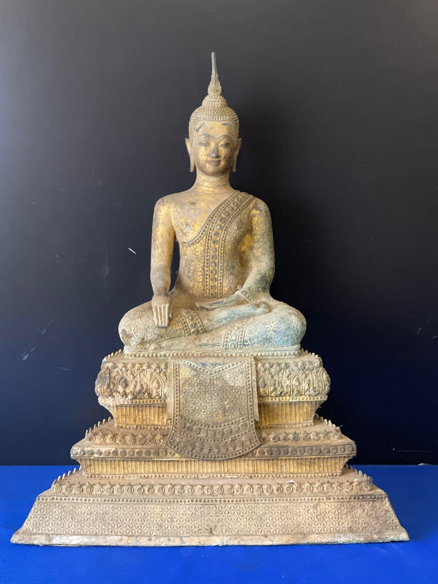 Burmese Gilt Bronze Buddha (1 of 4)