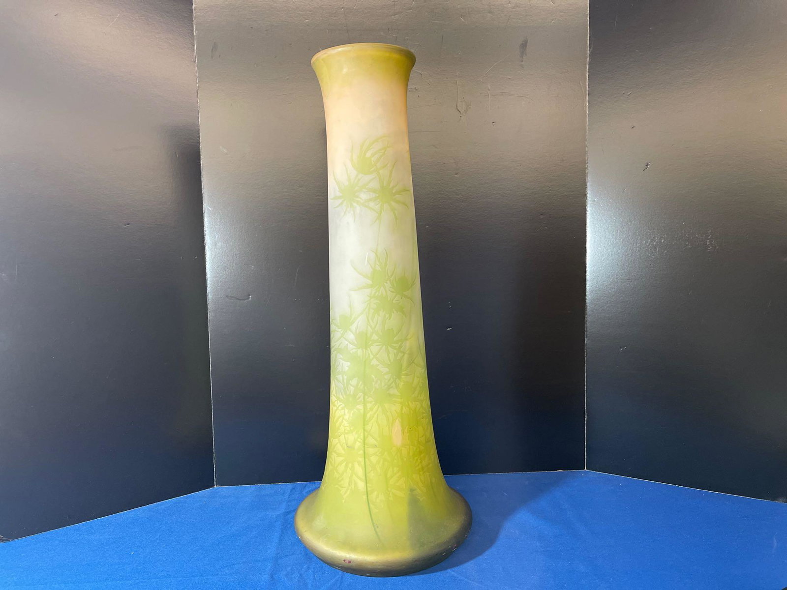 Cameo Glass Vase Signed Galle (1 of 5)