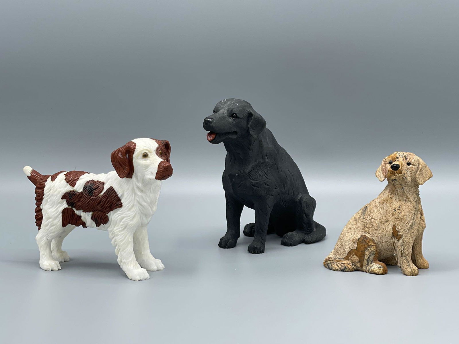 Three Carved Hardstone Dogs (1 of 7)