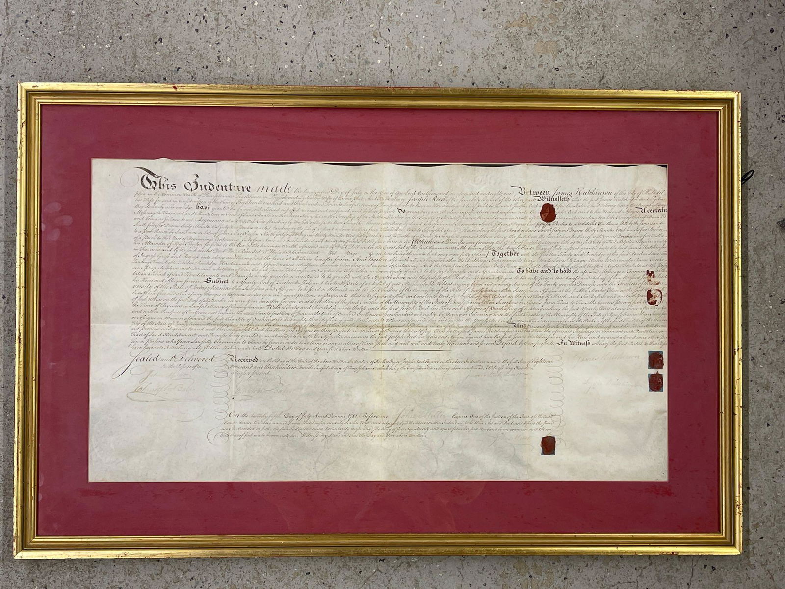 1780 Philadelphia Deed, Dr. James Hutchinson (0370) on Feb 25, 2022