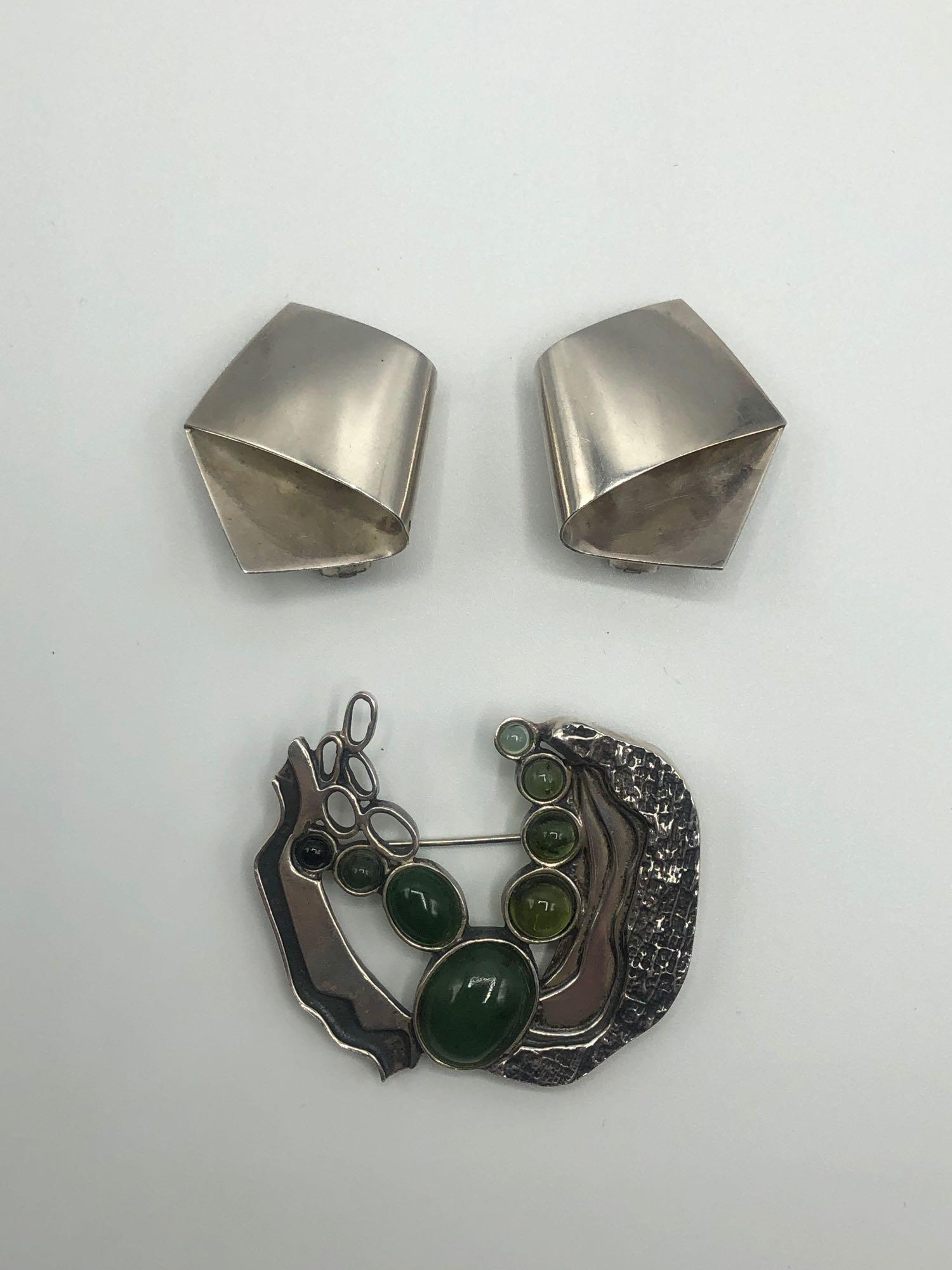 Scandinavian Sterling Jewelry Grouping (1 of 6)