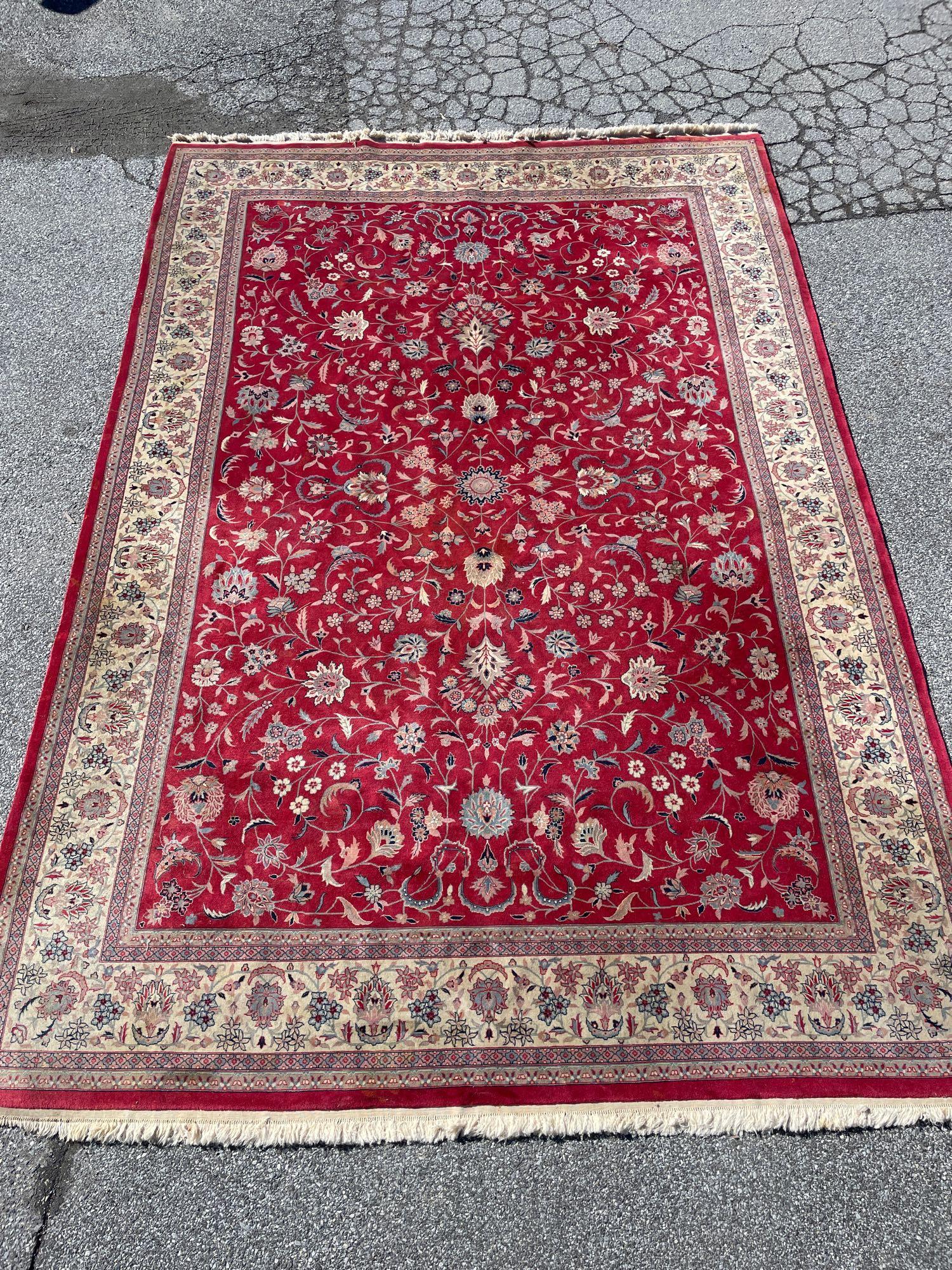 Persian-style Room-size Carpet, 14ft 2in x 9ft 11in (1 of 6)