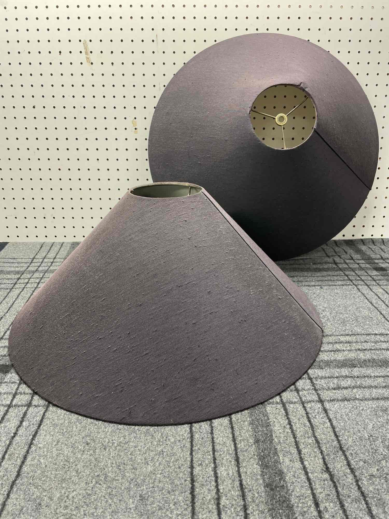 Set of Two Large Violet Lampshade (1 of 5)