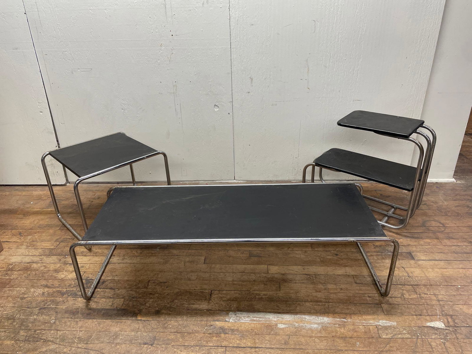 3 Marcel Breuer Bent Steel Machine Age Tables (1 of 9)