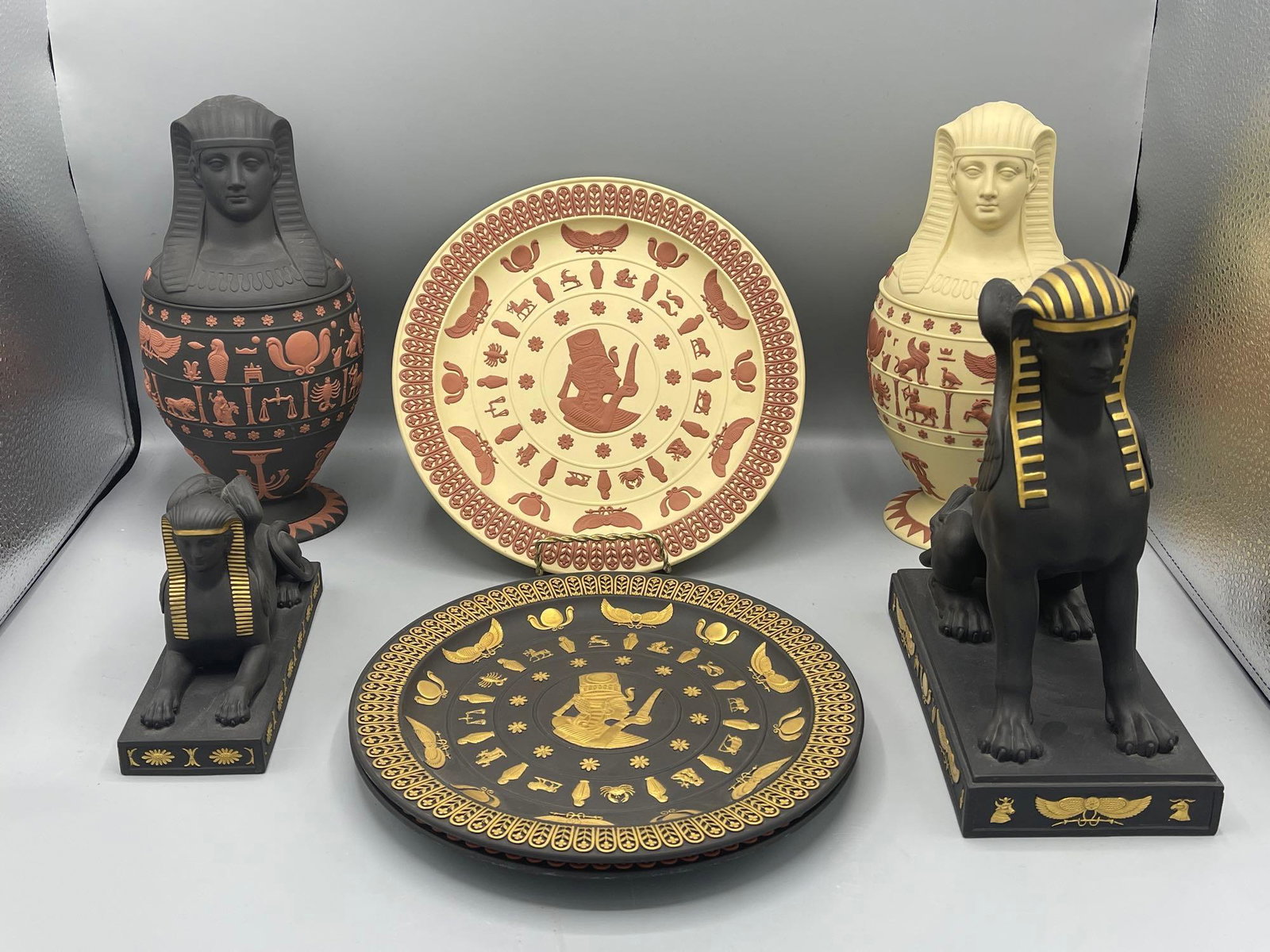 Seven Pcs. of Wedgwood Egyptian Collection (1 of 11)