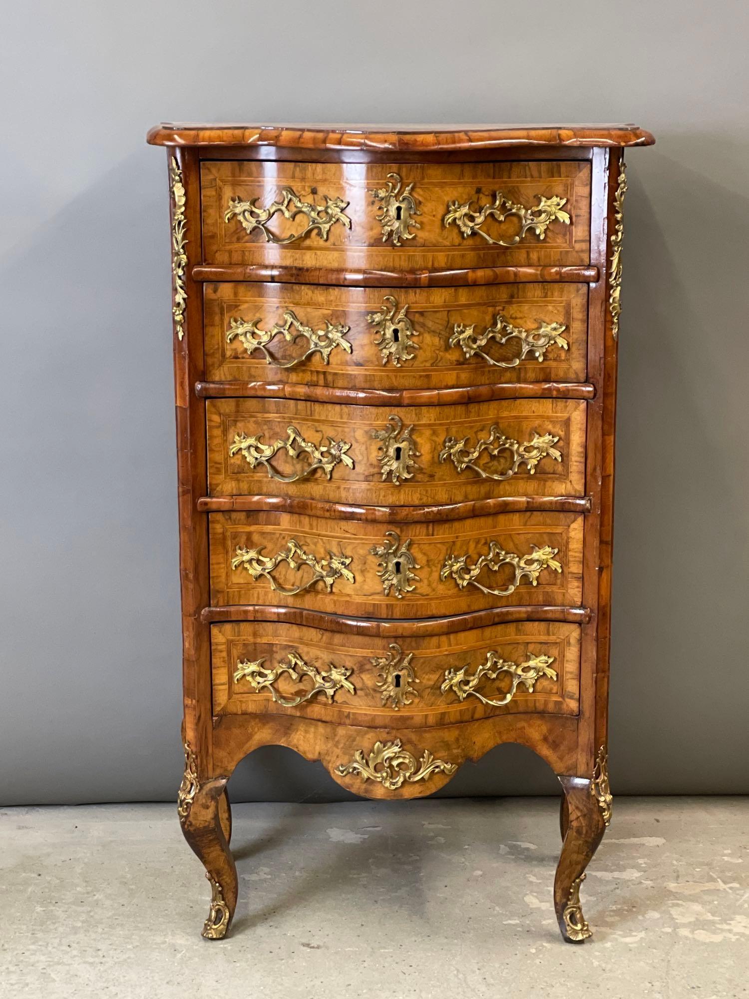 Louis XV-style Ormolu-mounted Lingerie Chest (1 of 5)