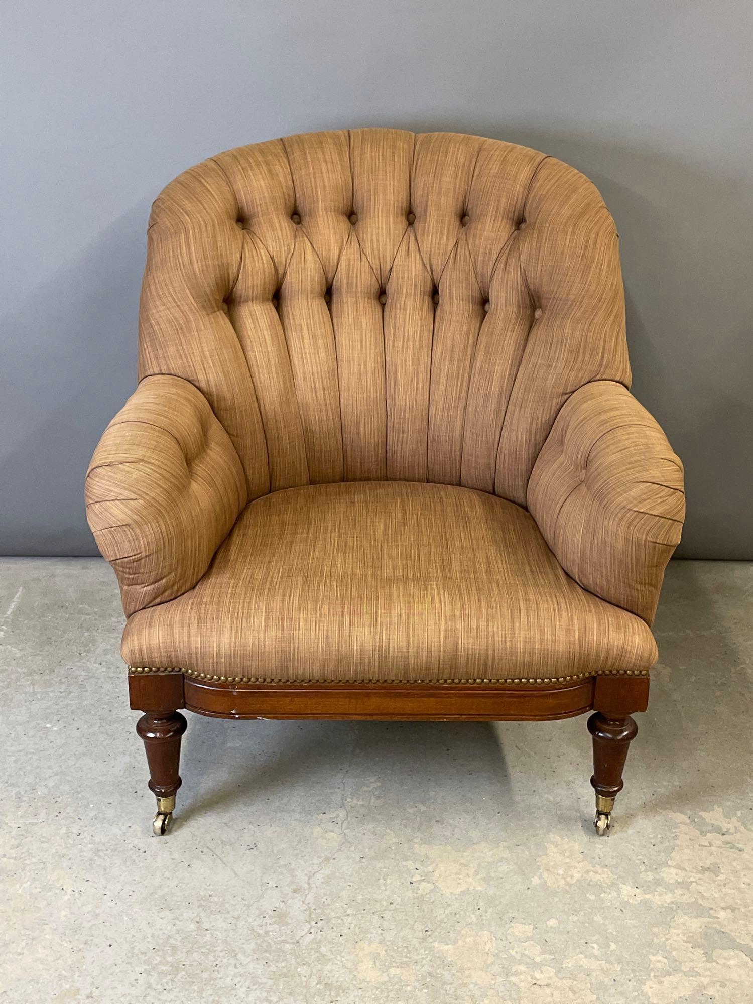 Oscar De La Renta Tufted-back Lounge Chair (1 of 6)