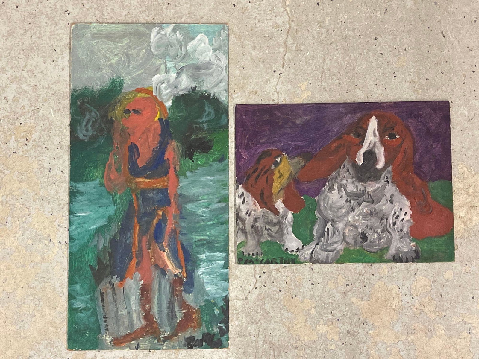 Justin McCarthy. Two Oils/Board (1 of 5)