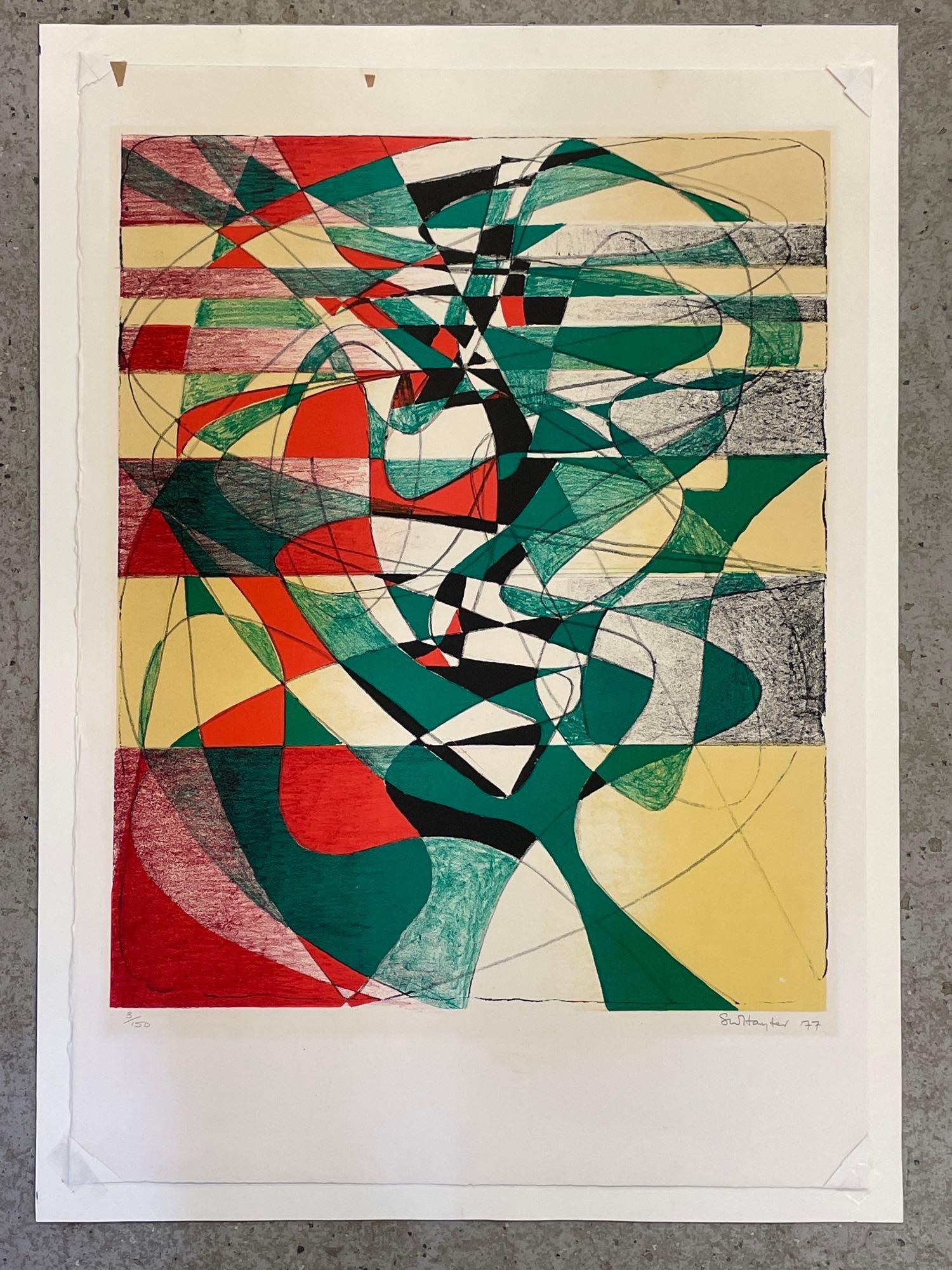 Stanley Hayter. Lithograph, Aurora (1 of 4)