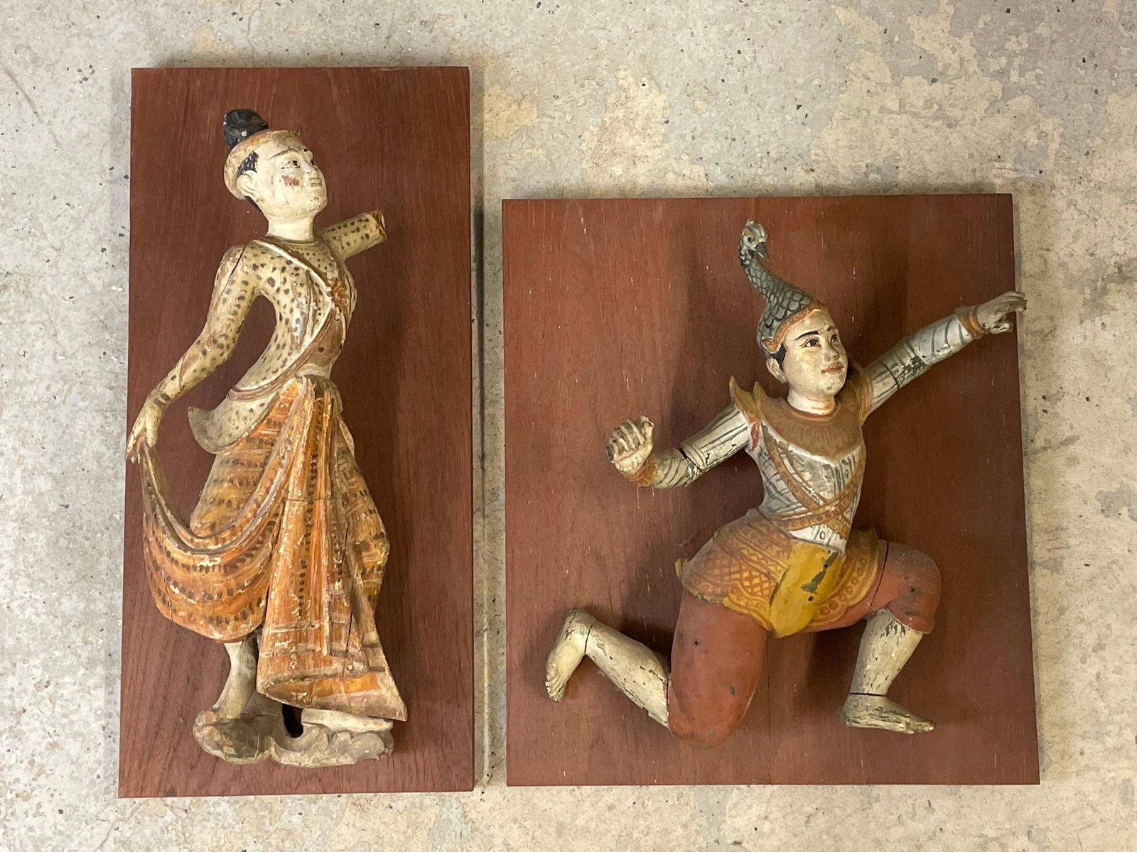 Two Southeast Asian Figural Carvings (1 of 5)