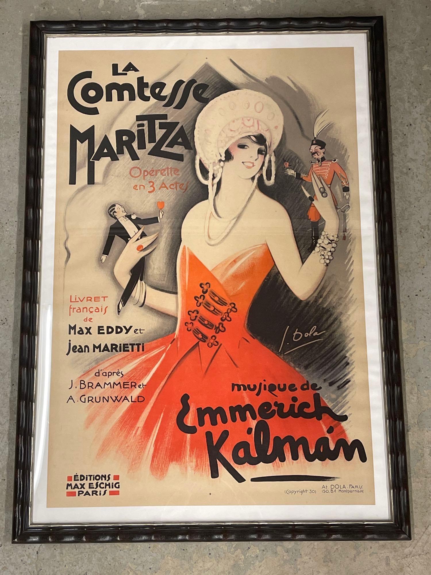 G. Dola La Comtesse Maritza Opera Poster (1 of 5)