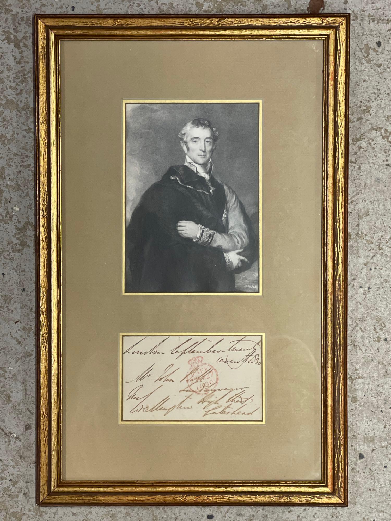 Duke of Wellington Engraving and Autograph (1 of 4)
