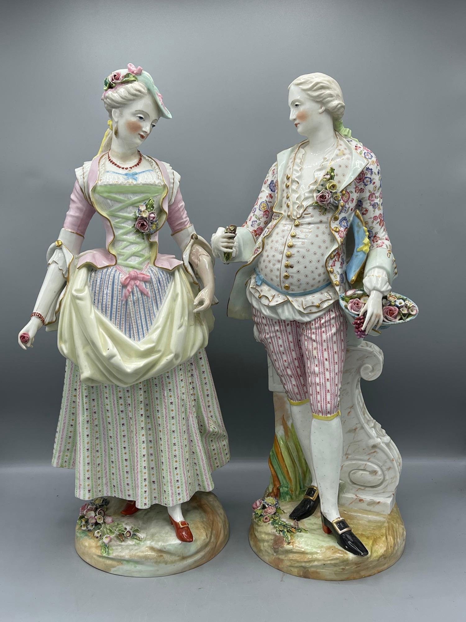Pair of Continental Porcelain Figurines (1 of 13)