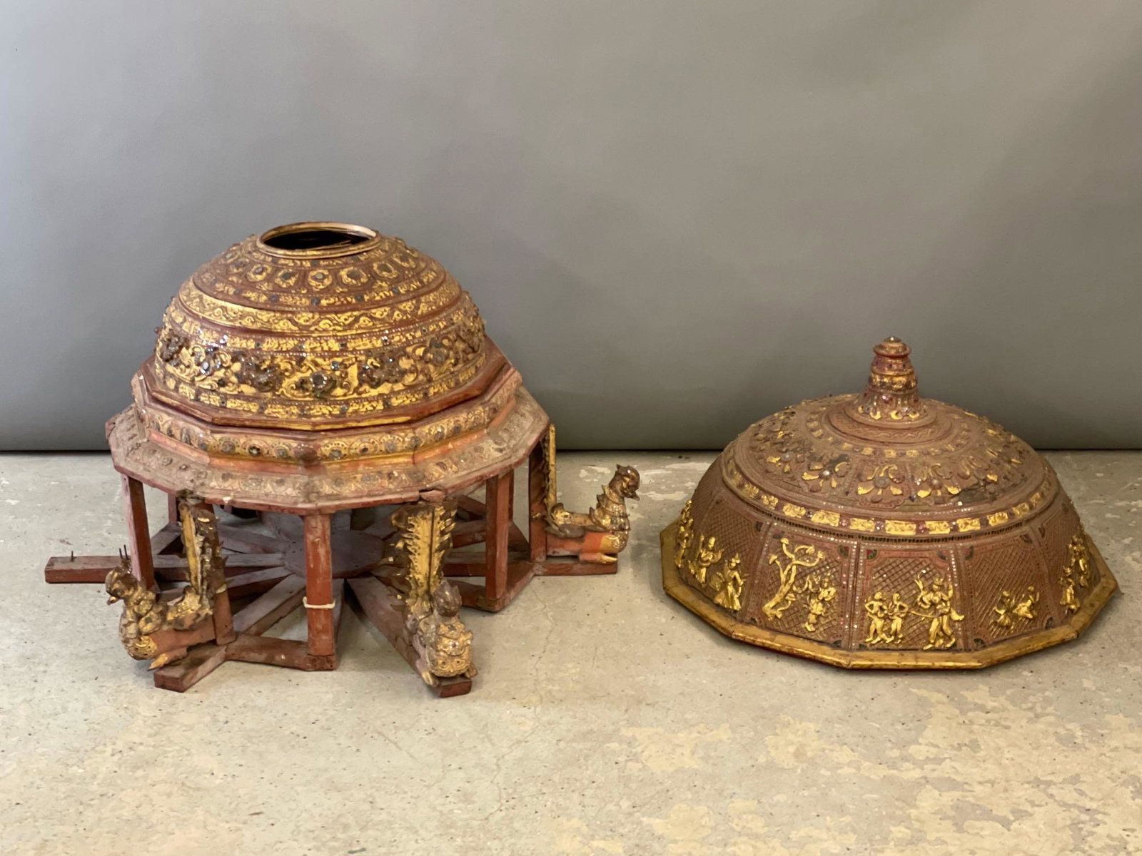 Two Burmese Temple Architectural Elements (1 of 4)