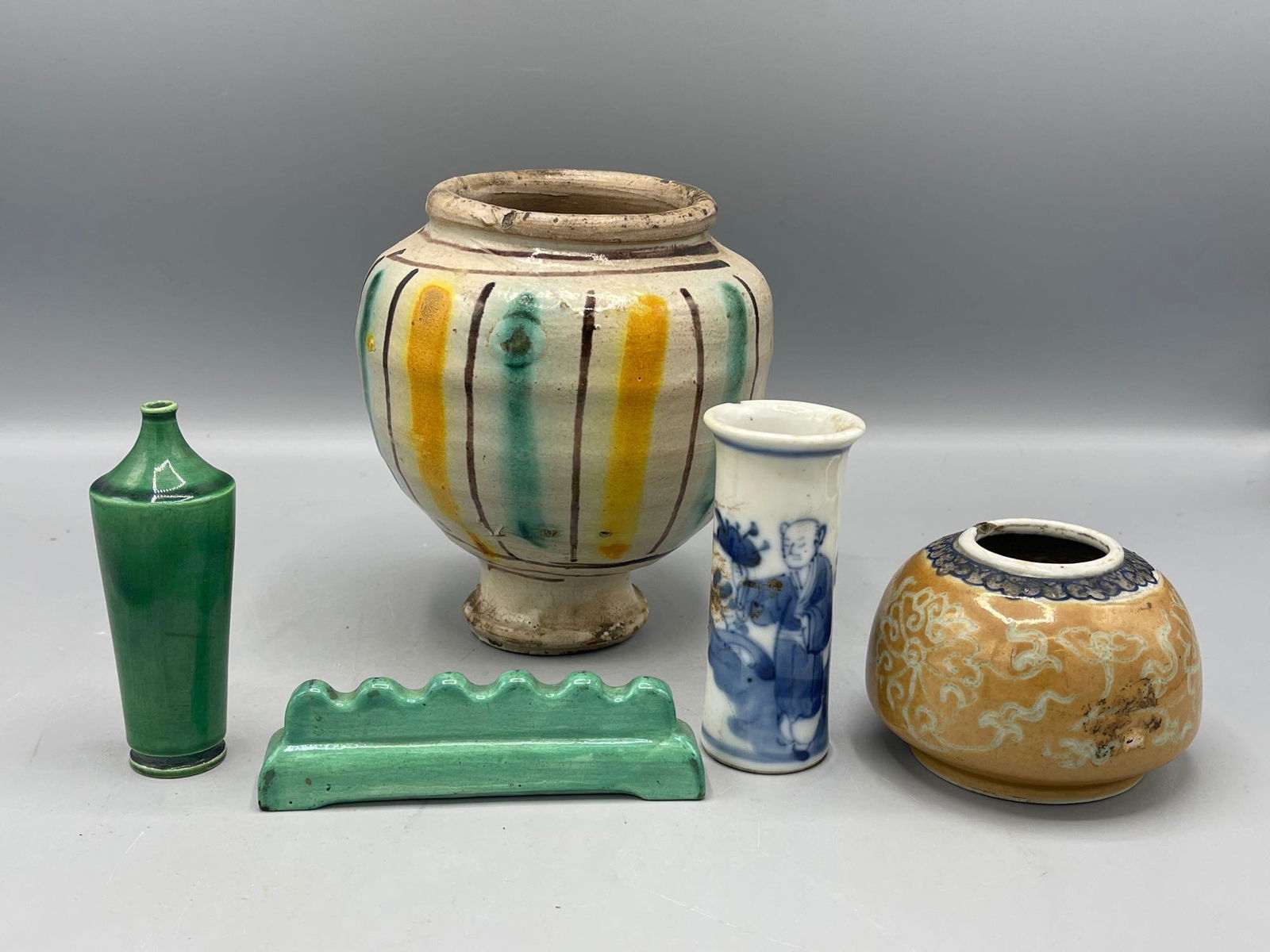 Five Pieces of Asian Porcelains and Ceramics (1 of 16)