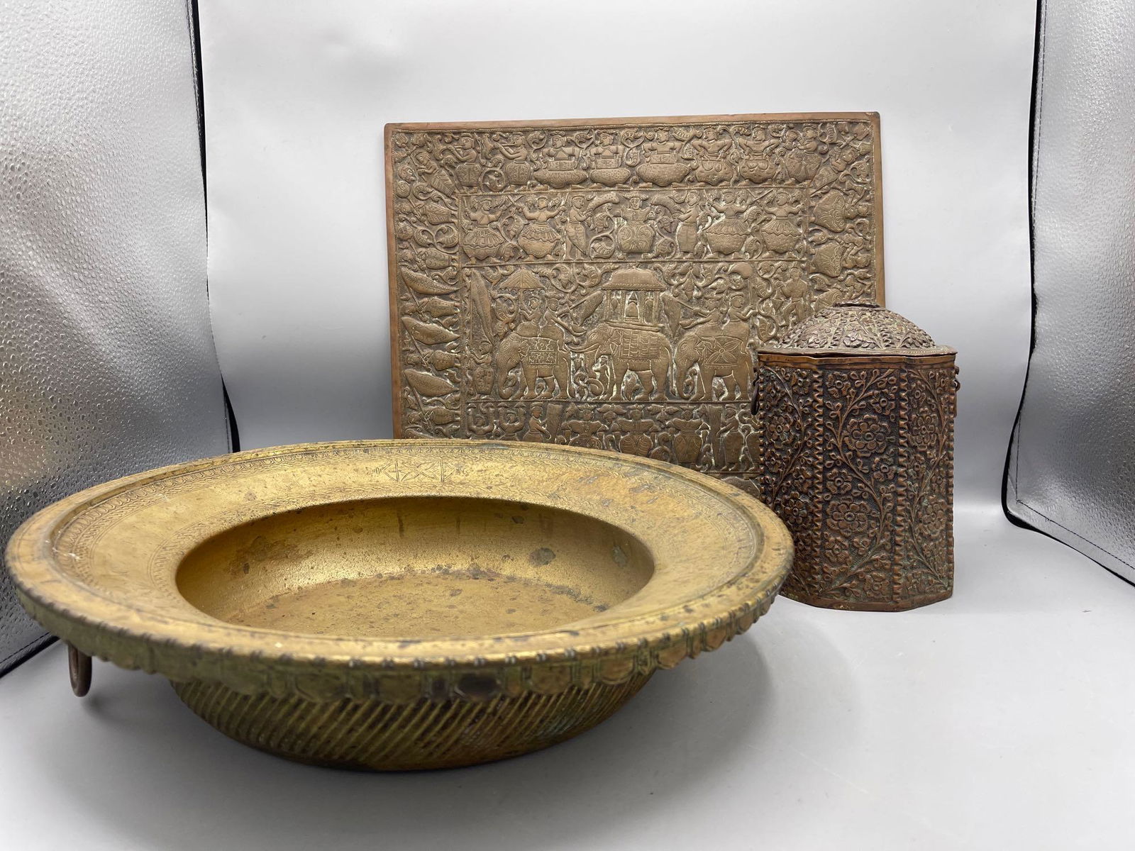 Three Bronze & Copper Pieces (1 of 11)