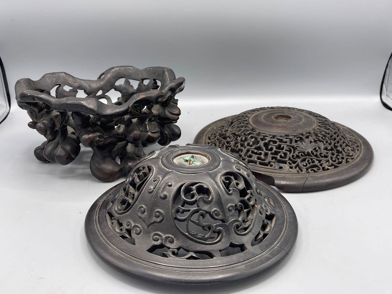 Three Carved Hardwood Articles (1 of 5)