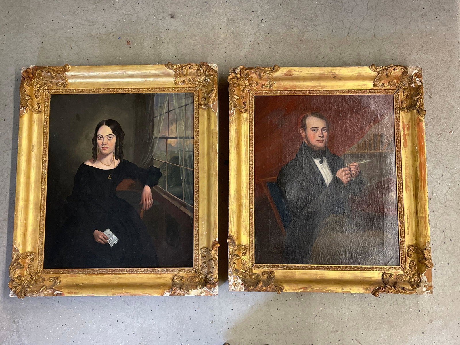Two Philip Ouless Oil/Canvas Portraits (1 of 11)