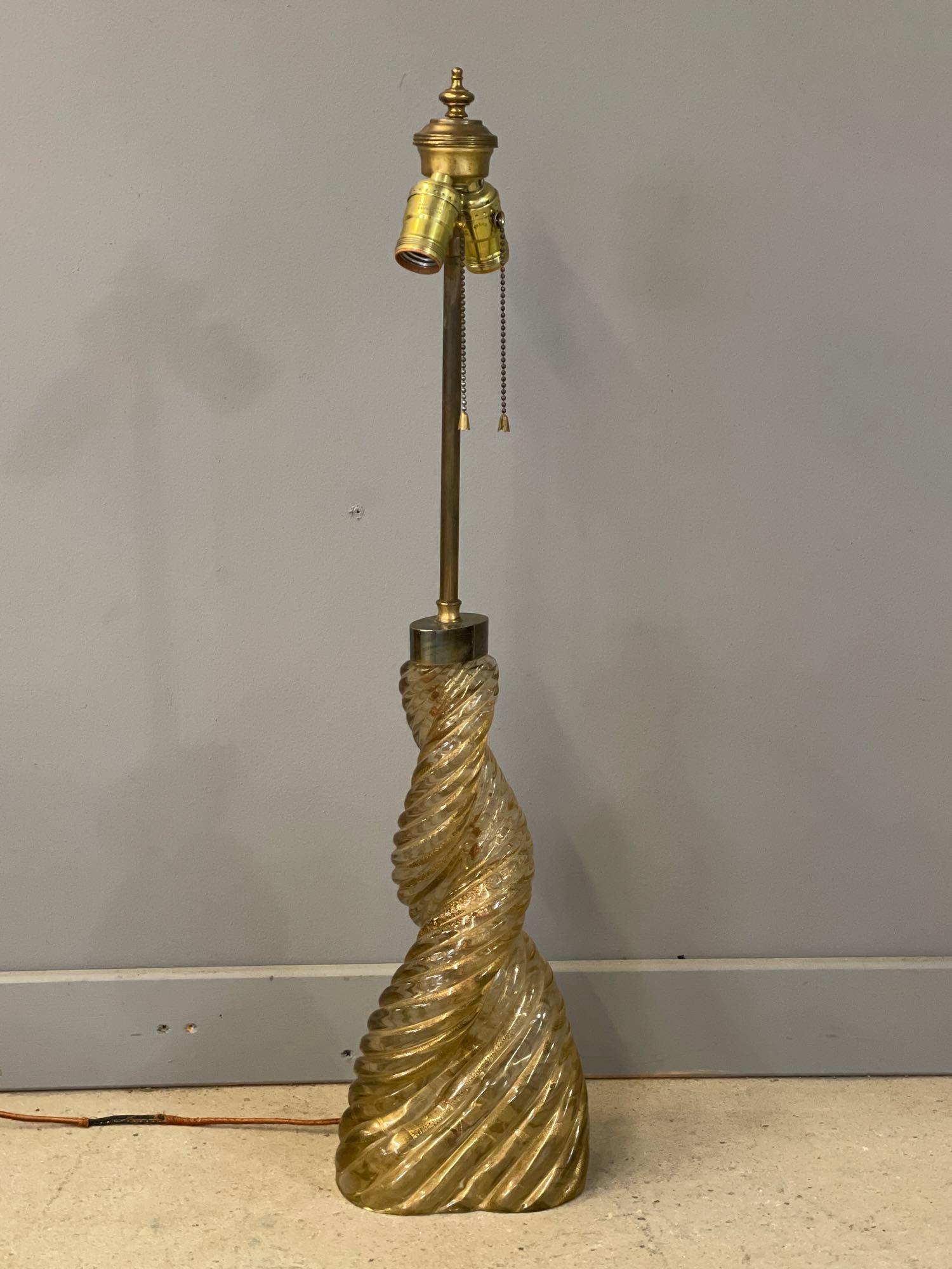 Venini Diamonte (attrib.) Murano Glass Table Lamp (1 of 6)