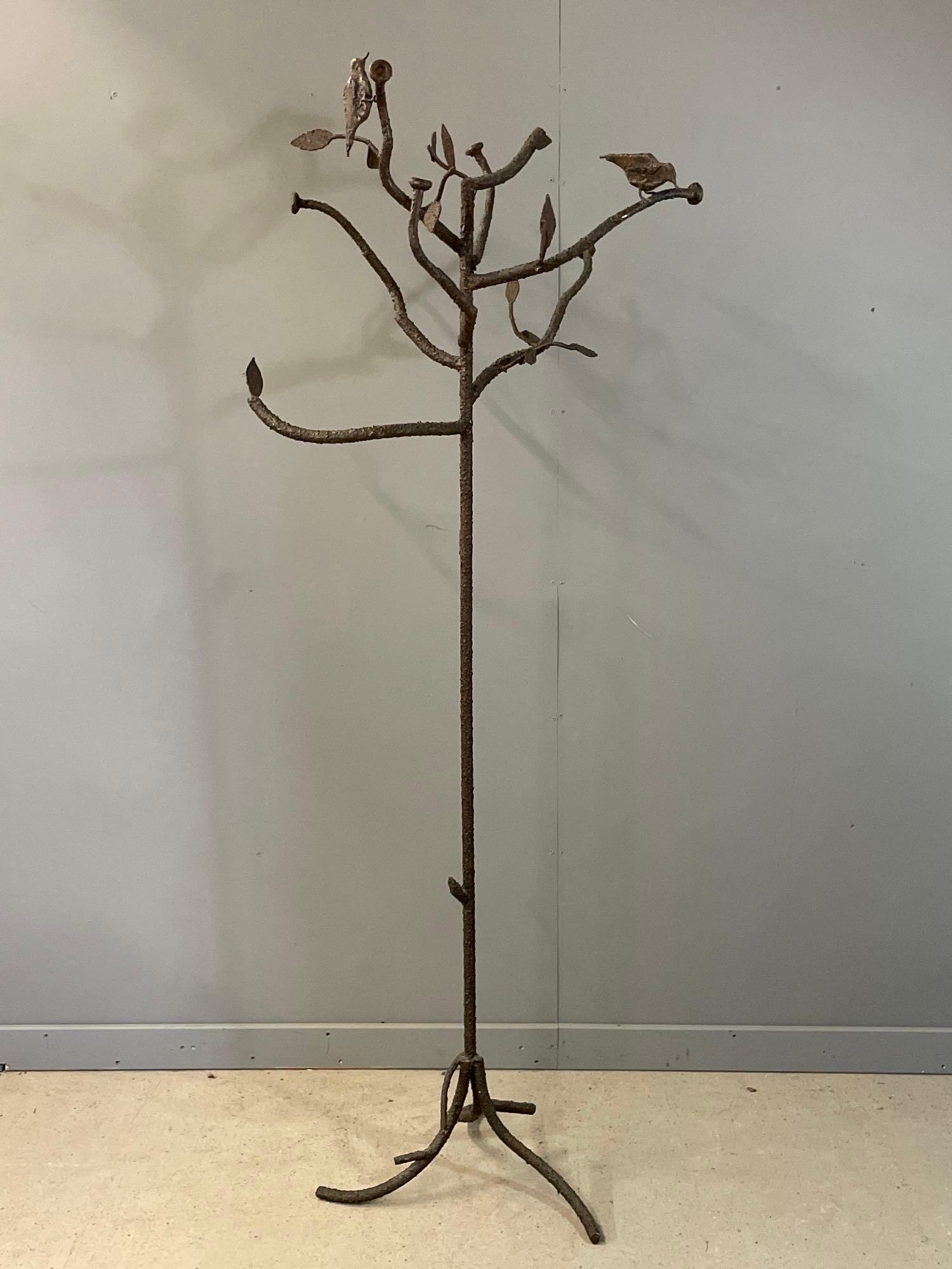 Ilana Goor-style Iron Clothes Tree (1 of 5)