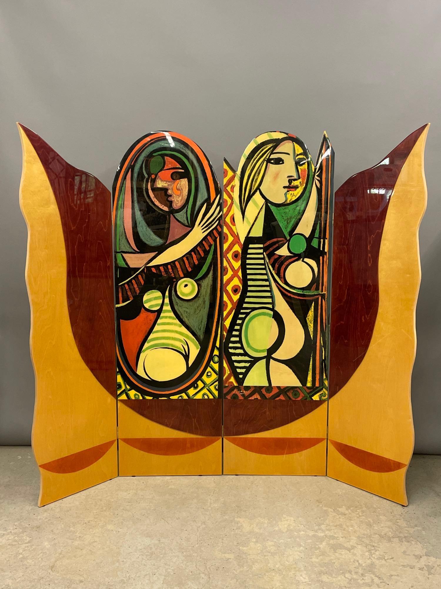 After Pablo Picasso Four-panel Room Divider Screen (1 of 6)